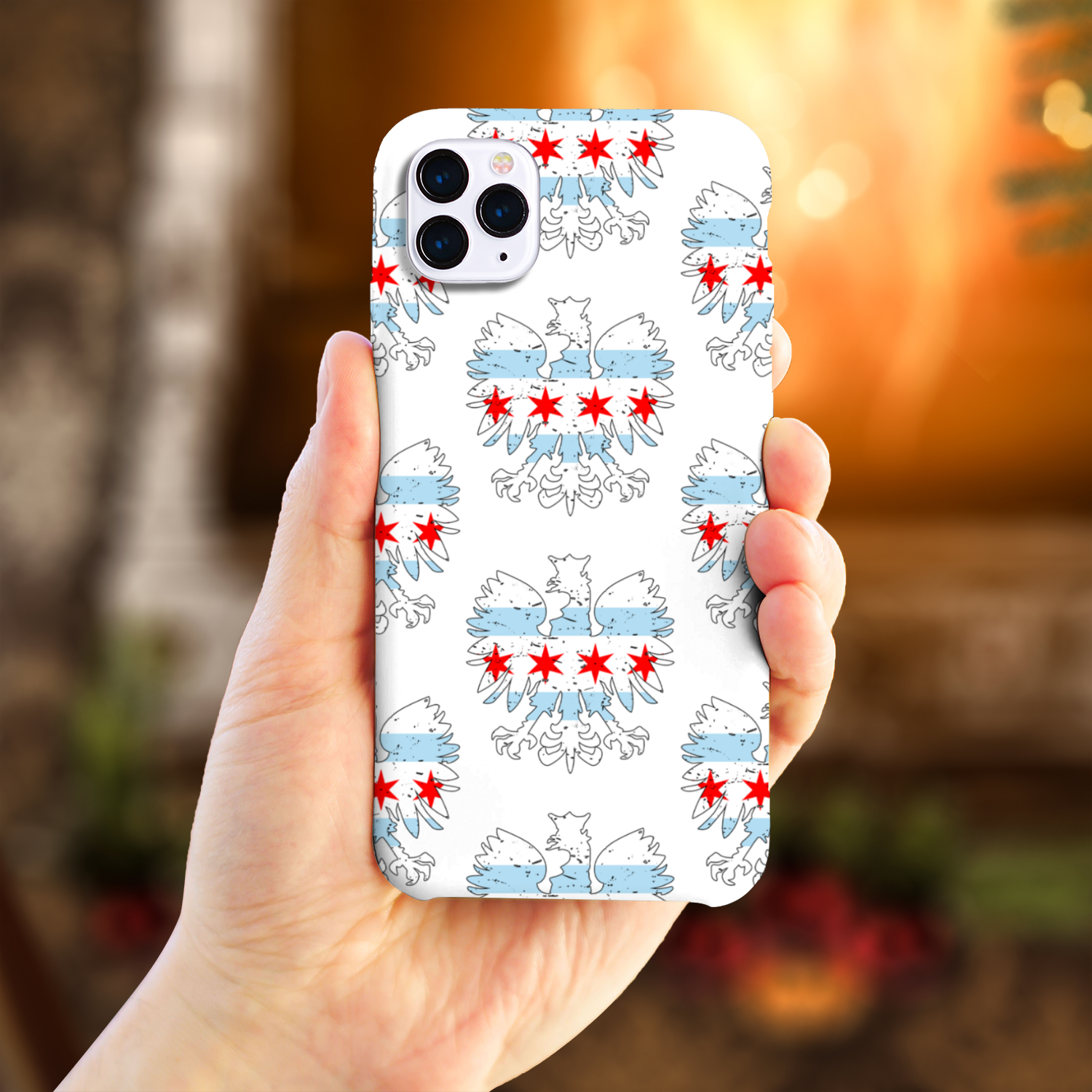 Chicago Flag Polish Slim Phone Case
