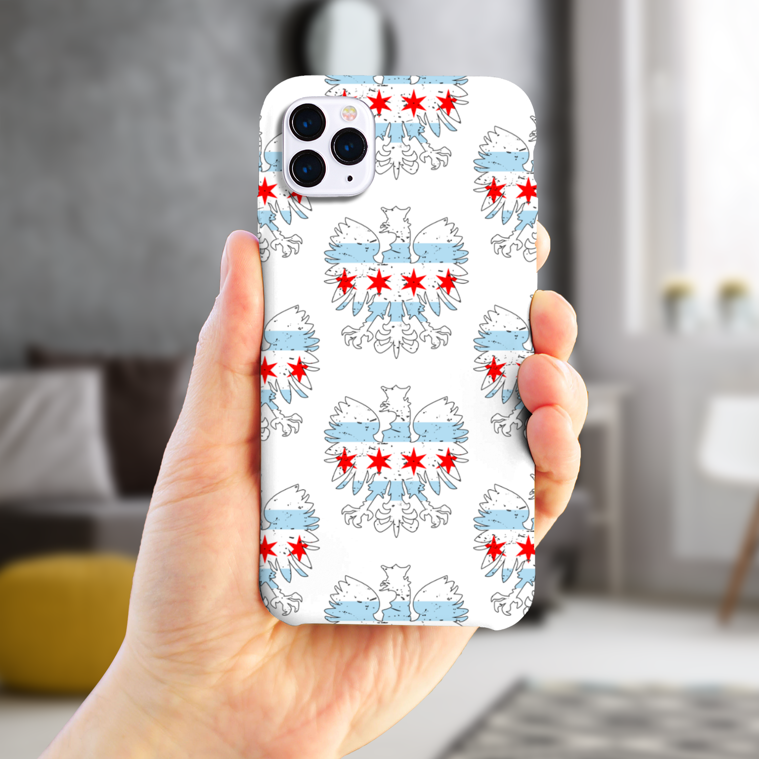 Chicago Flag Polish Slim Phone Case