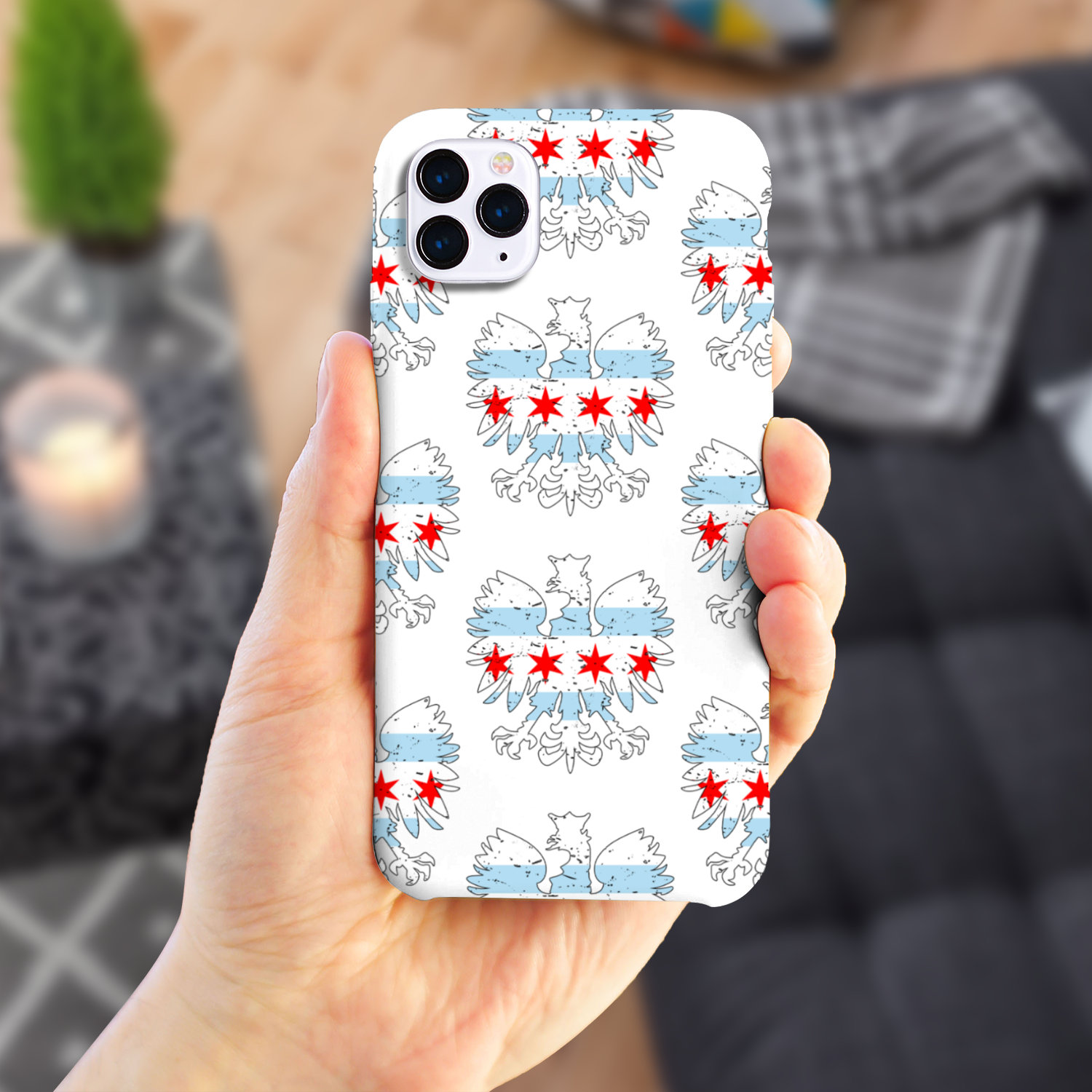 Chicago Flag Polish Slim Phone Case