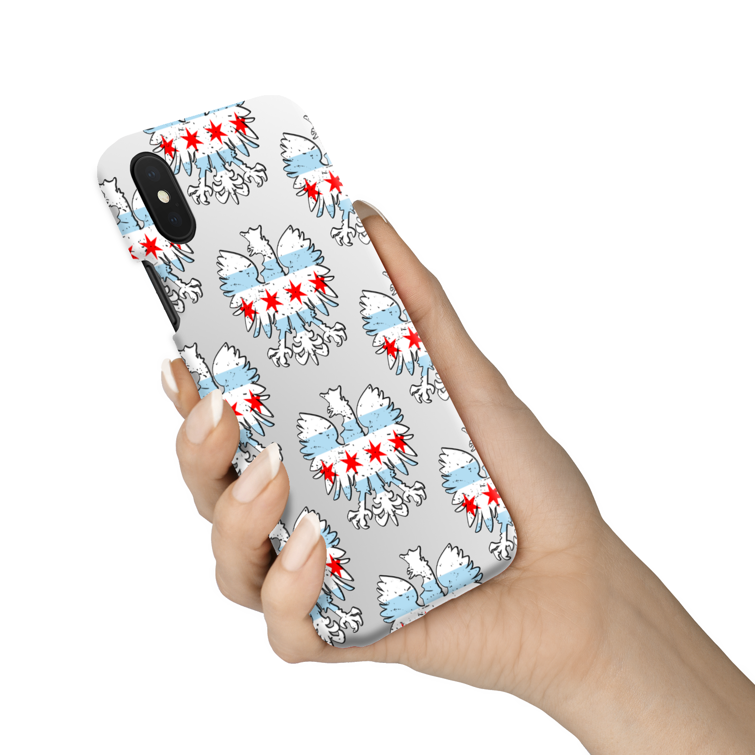 Chicago Flag Polish Slim Phone Case
