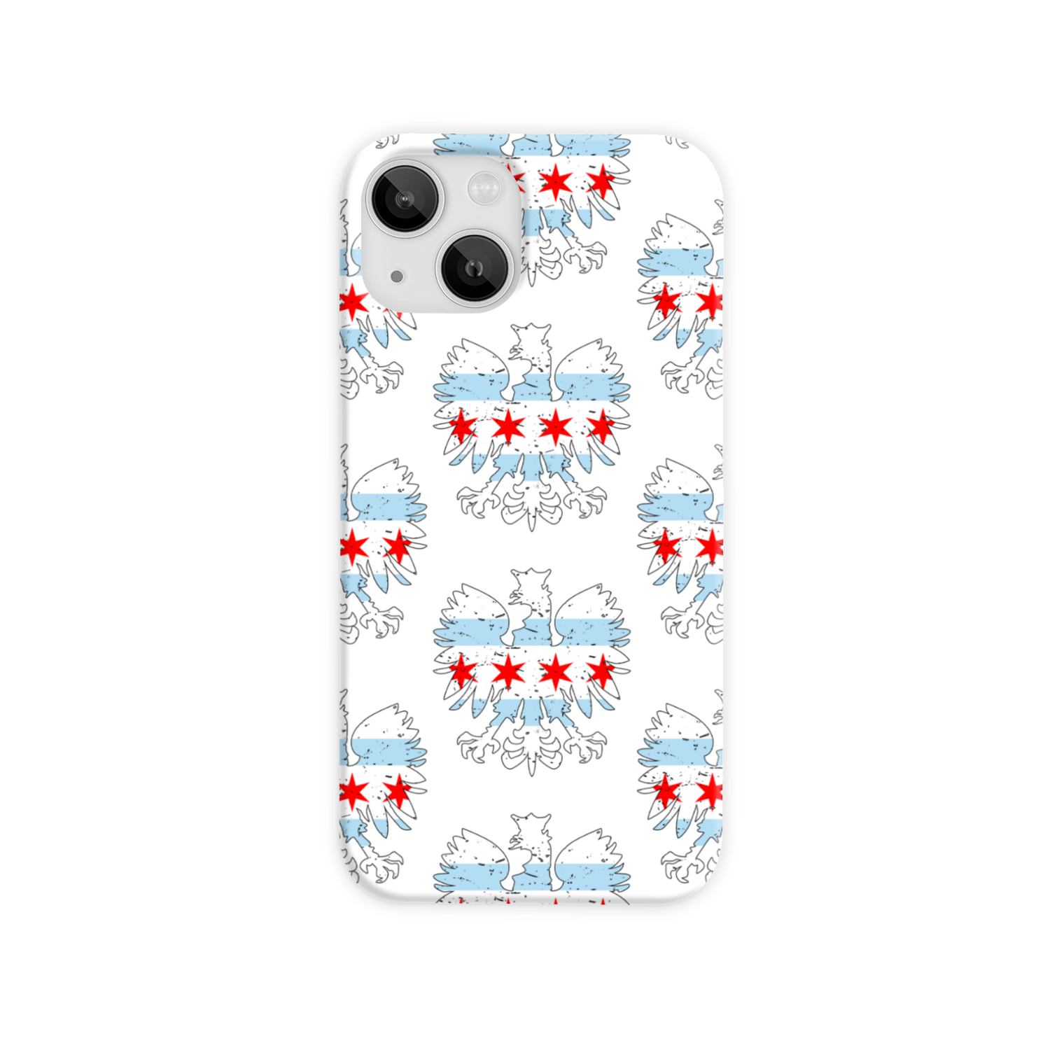 Chicago Flag Polish Slim Phone Case