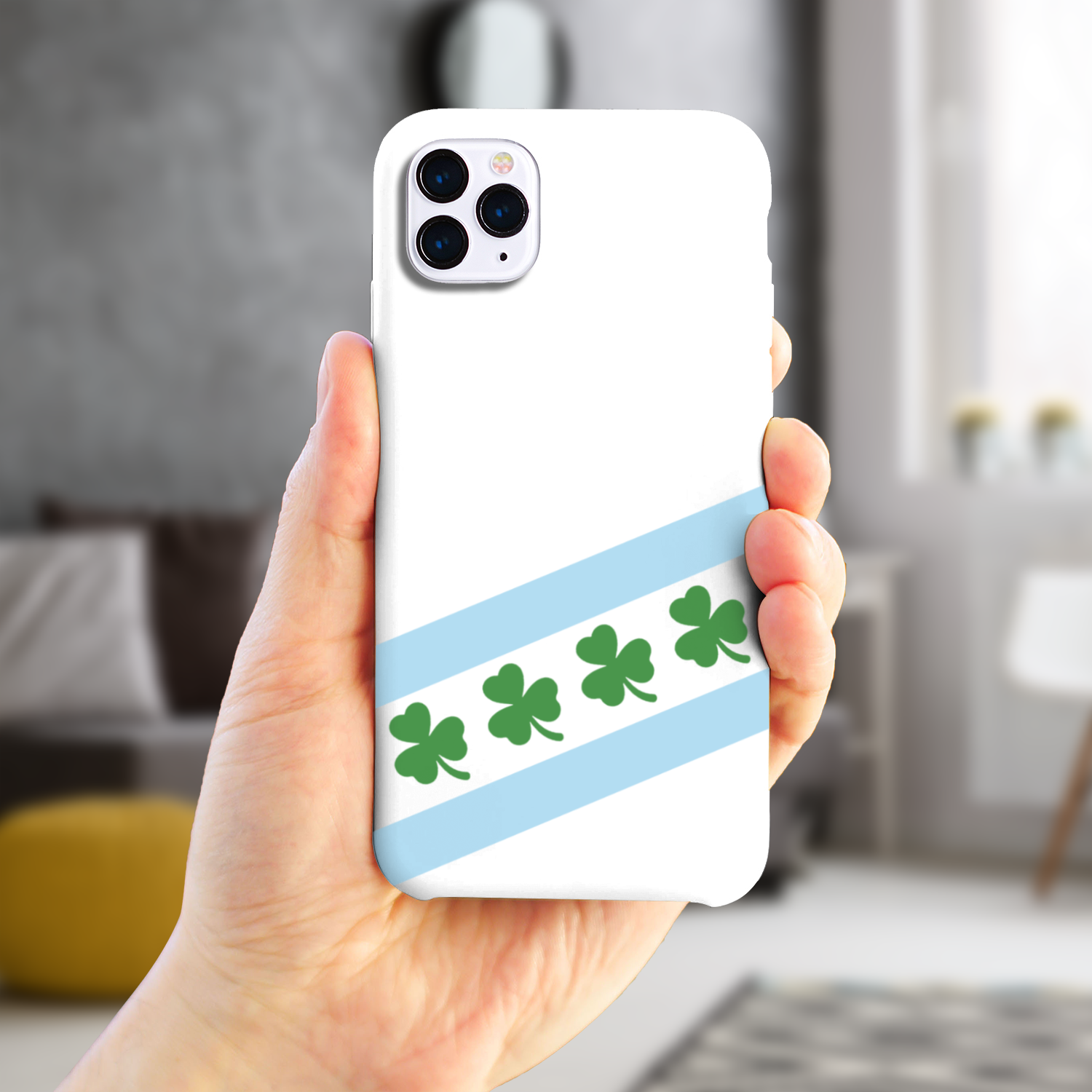 Chicago Flag Shamrock Slim Phone Case