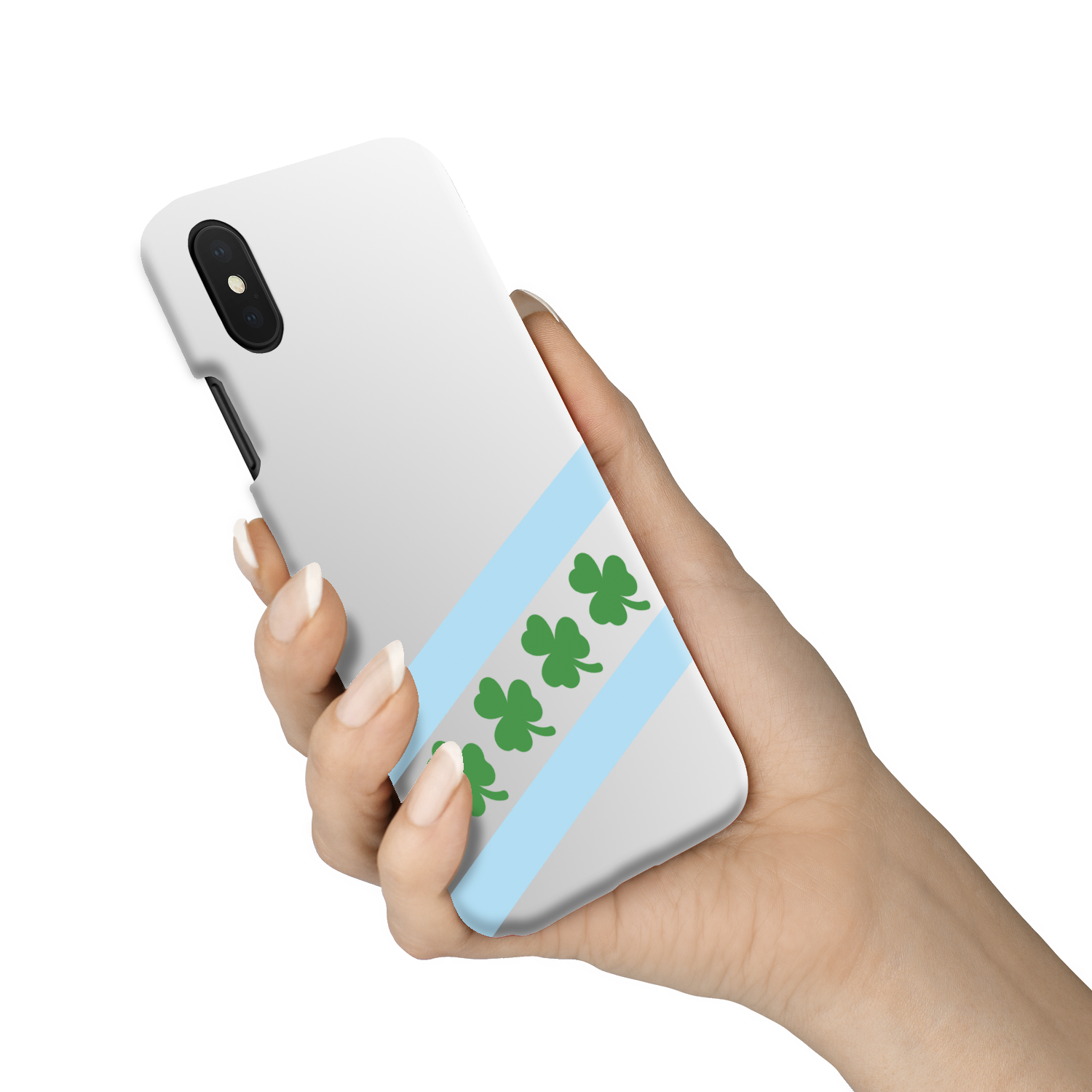 Chicago Flag Shamrock Slim Phone Case