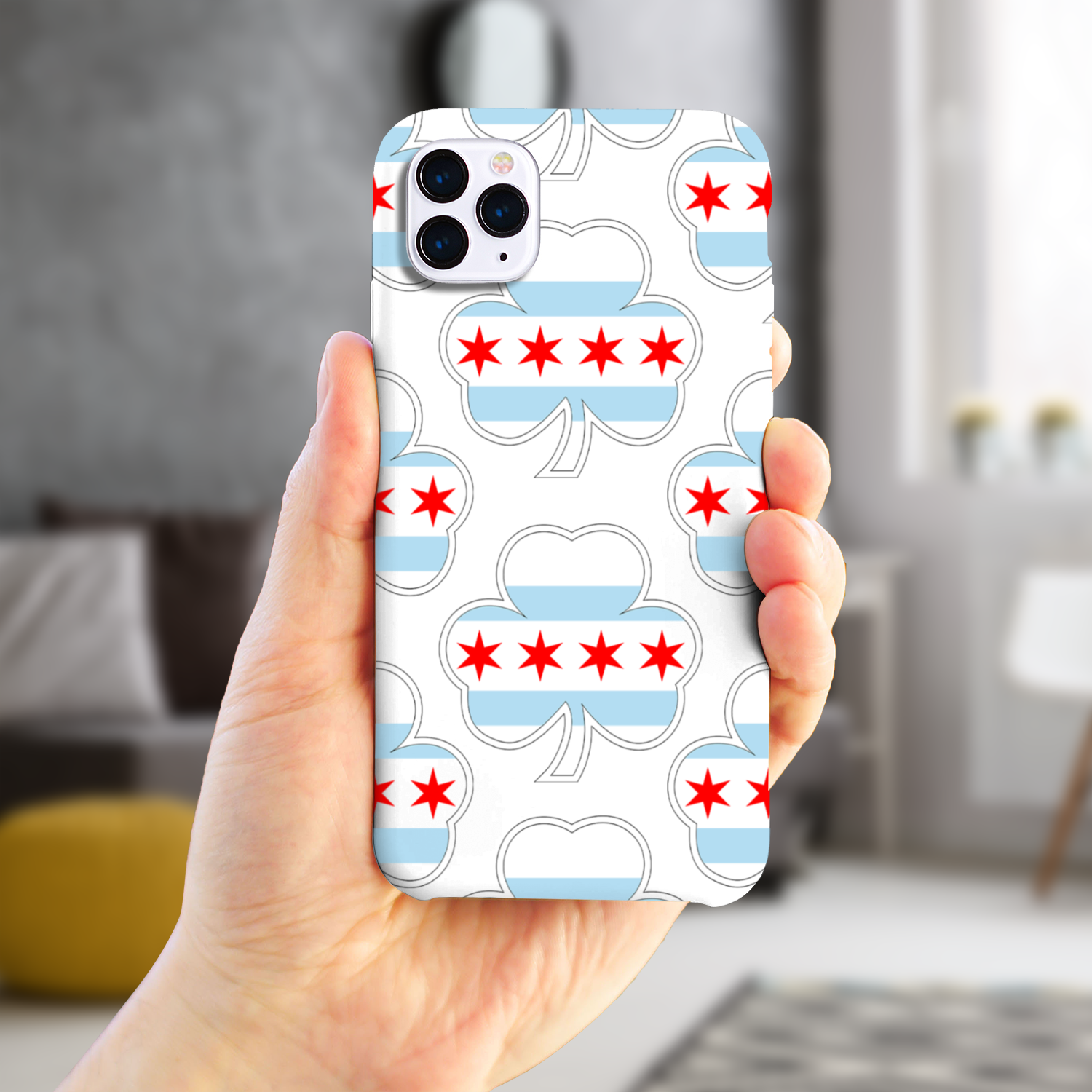 Chicago Flag Shamrock St. Patty's Slim Phone Case