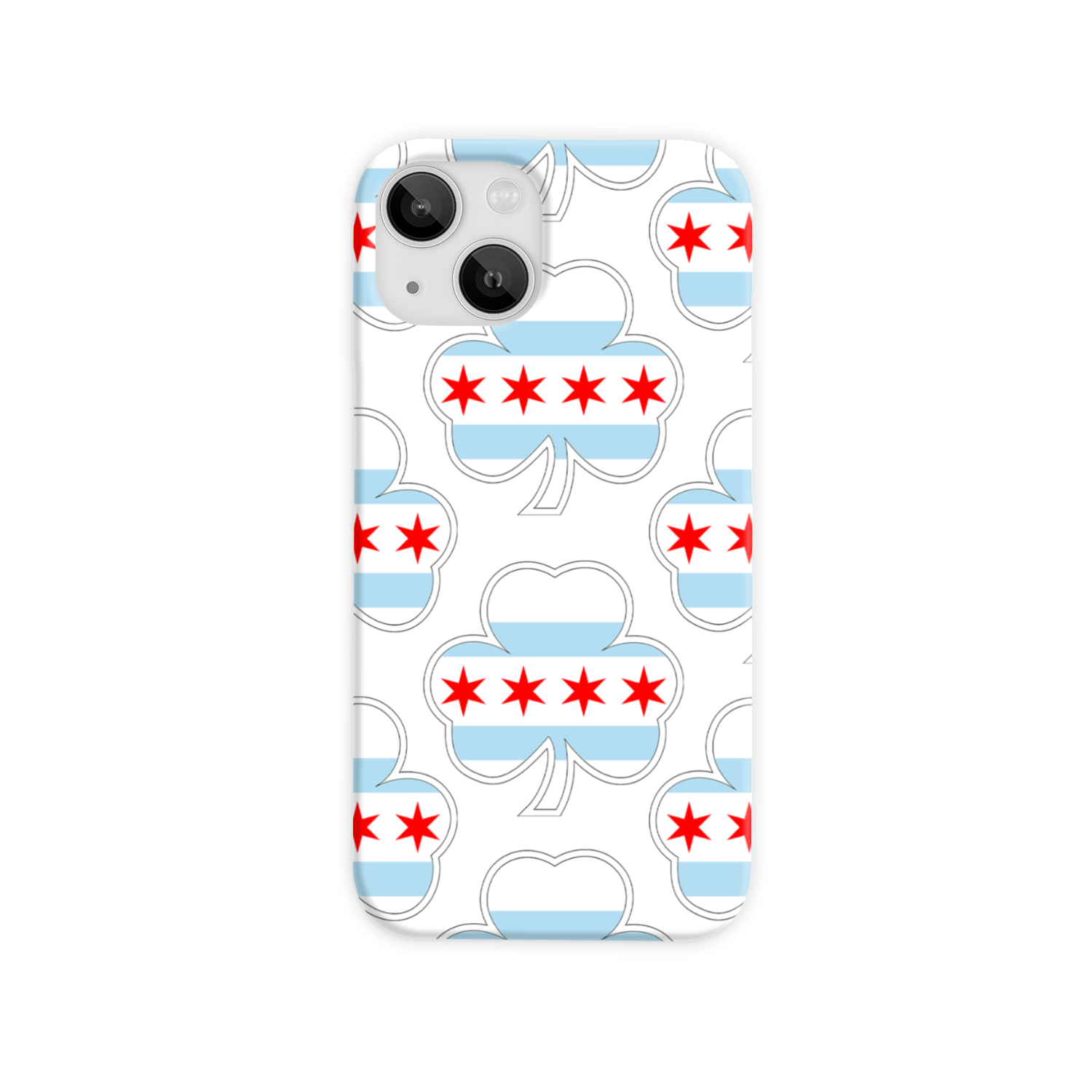 Chicago Flag Shamrock St. Patty's Slim Phone Case