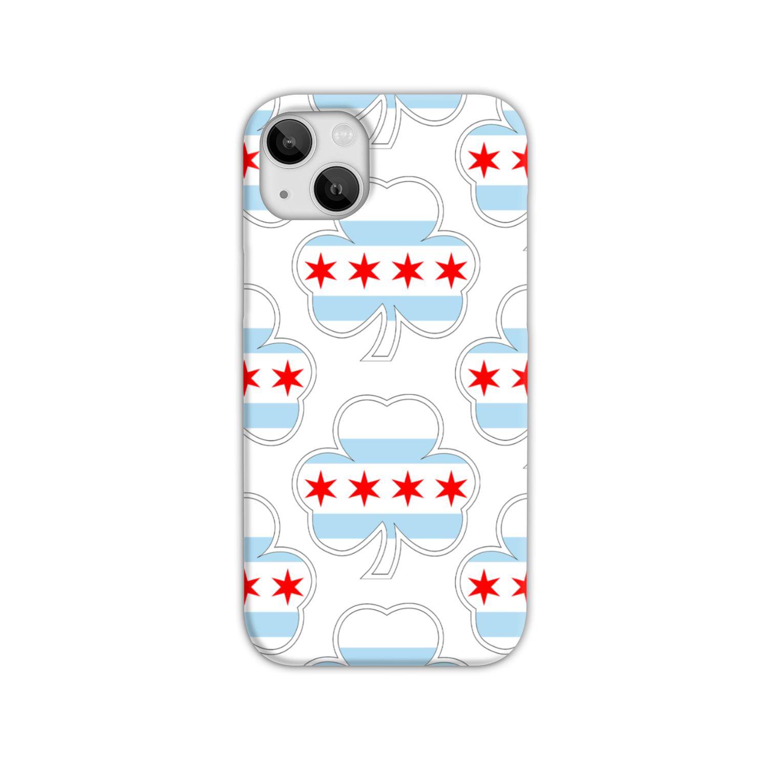 Chicago Flag Shamrock St. Patty's Slim Phone Case