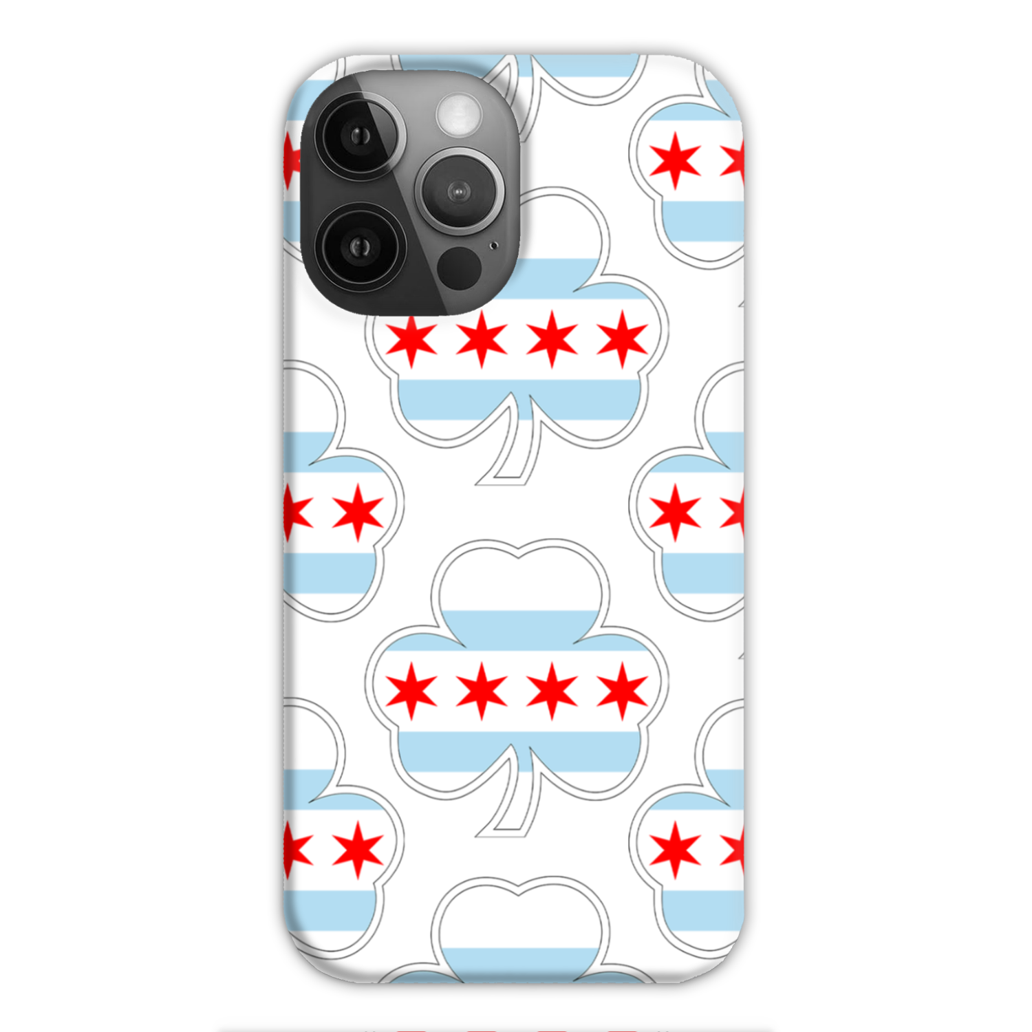 Chicago Flag Shamrock St. Patty's Slim Phone Case