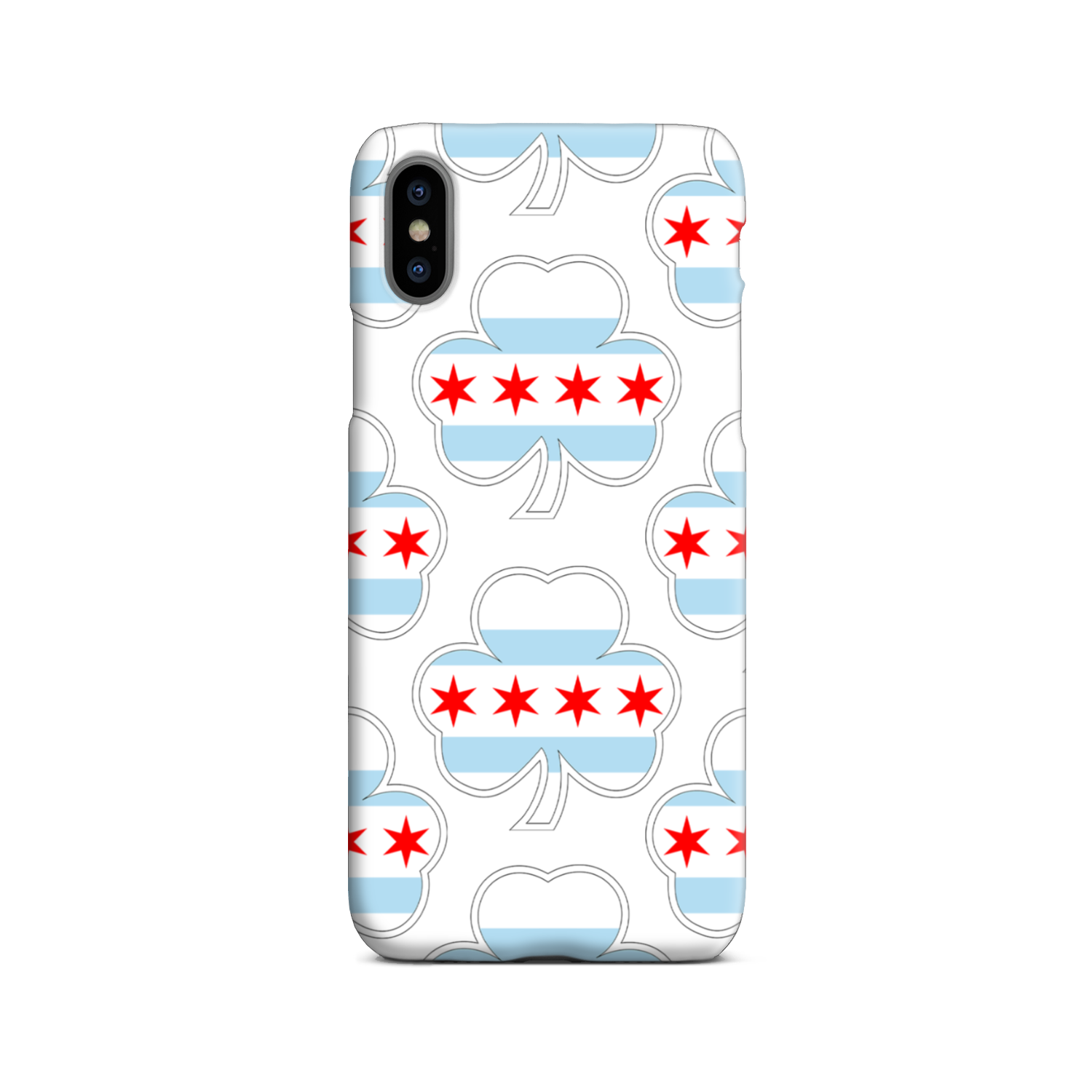 Chicago Flag Shamrock St. Patty's Slim Phone Case