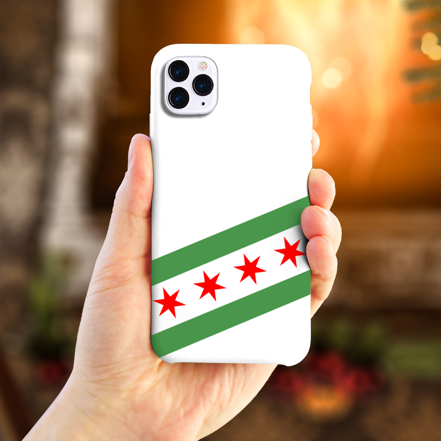 Chicago Flag Green River Slim Phone Case