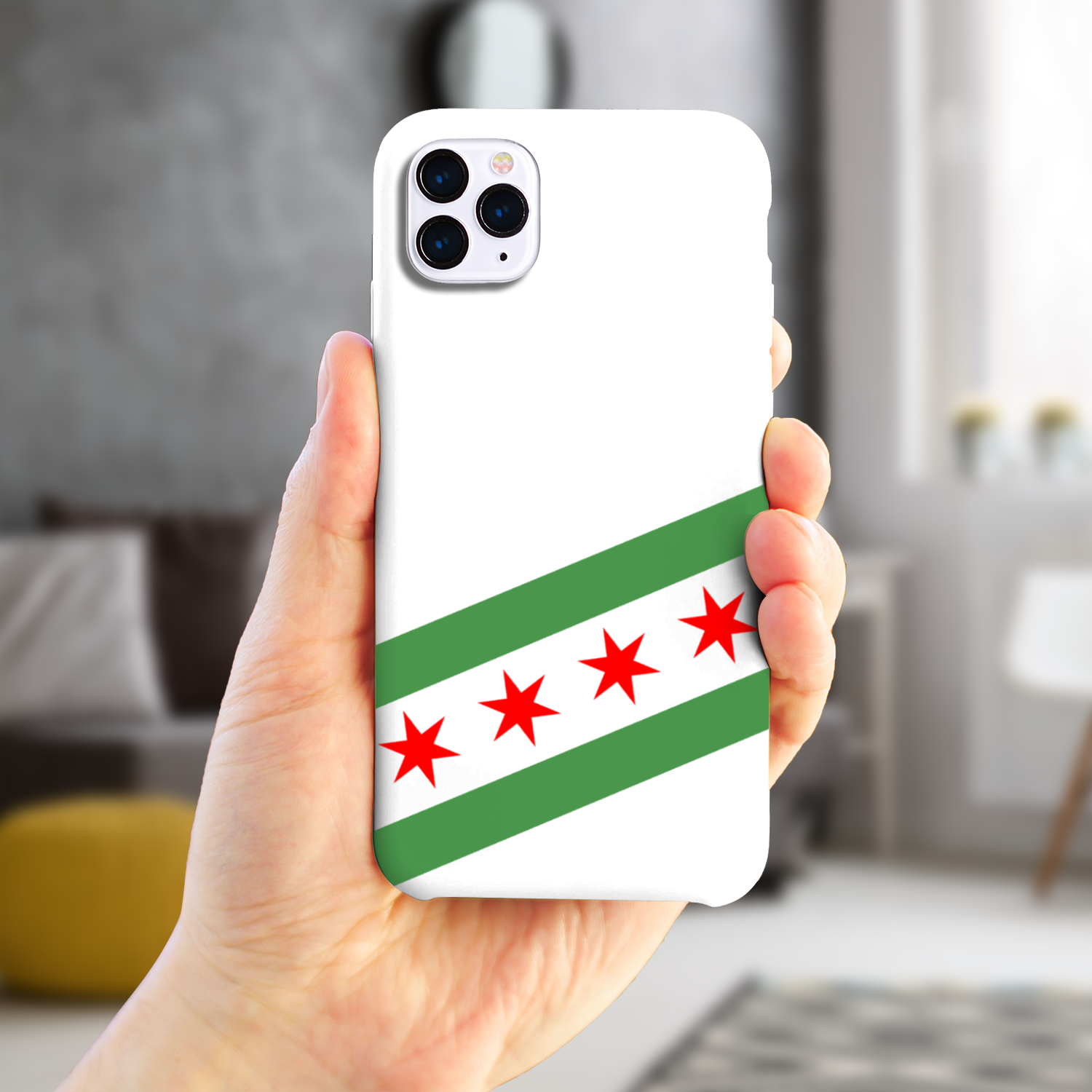 Chicago Flag Green River Slim Phone Case