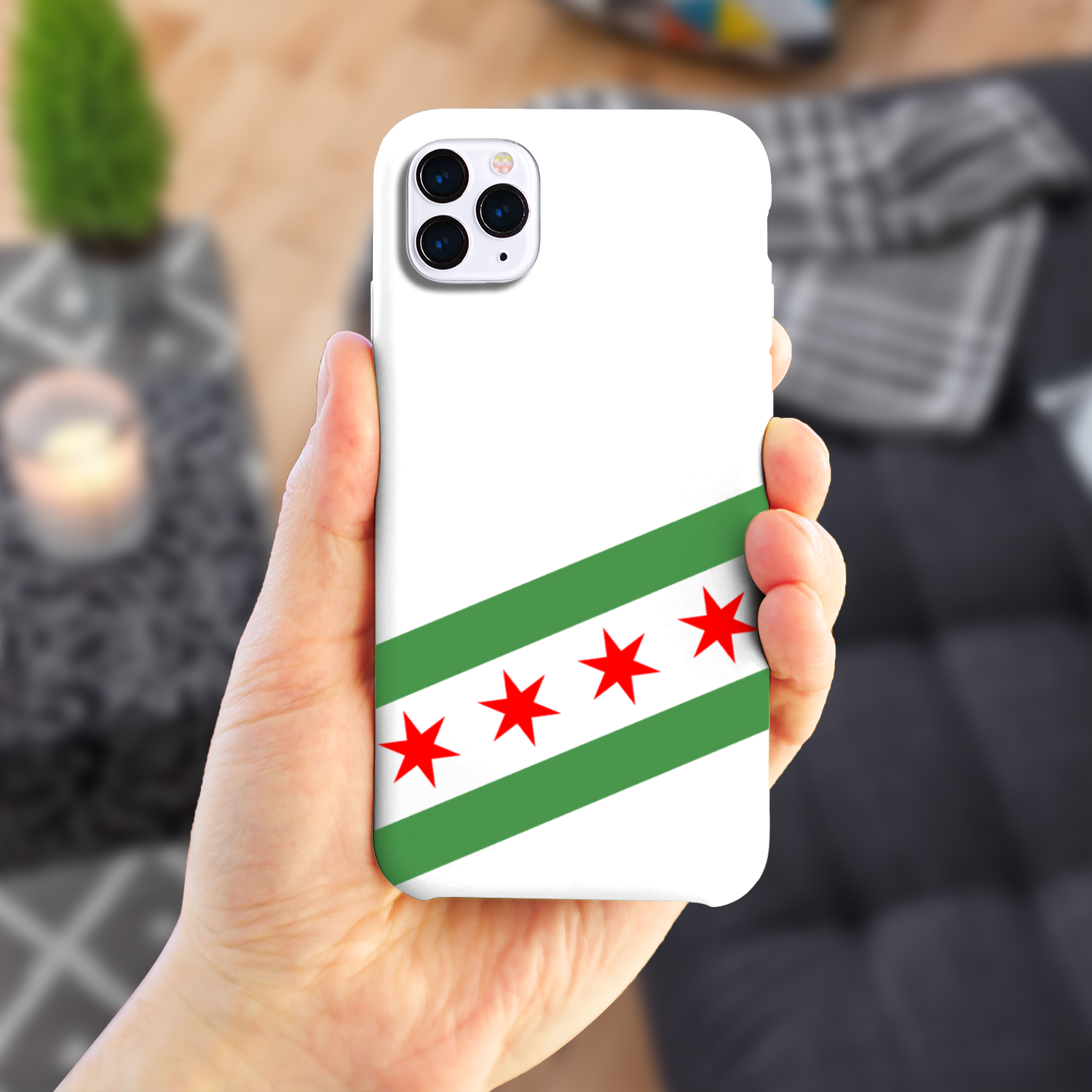 Chicago Flag Green River Slim Phone Case
