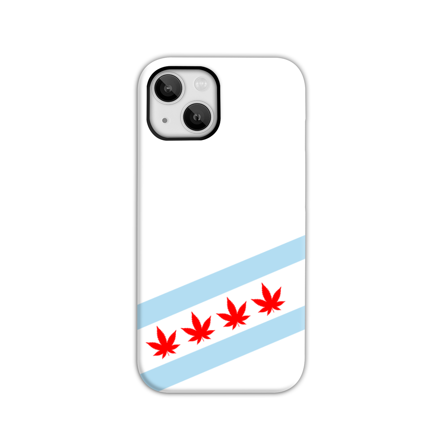 Chicago Flag Four Pot Leaf Tough Phone Case