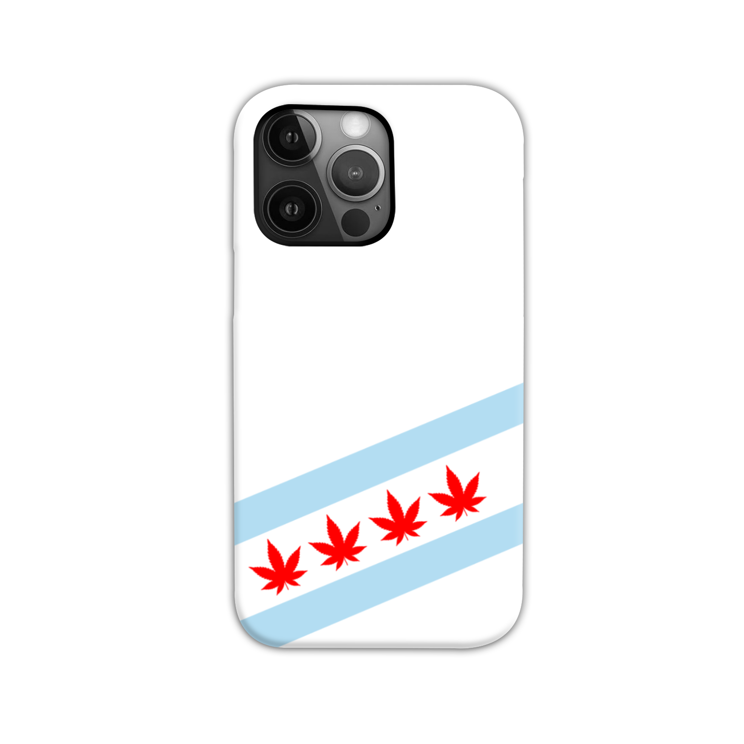 Chicago Flag Four Pot Leaf Tough Phone Case