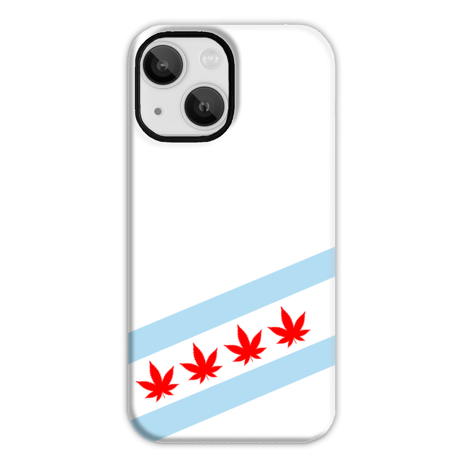 Chicago Flag Four Pot Leaf Tough Phone Case