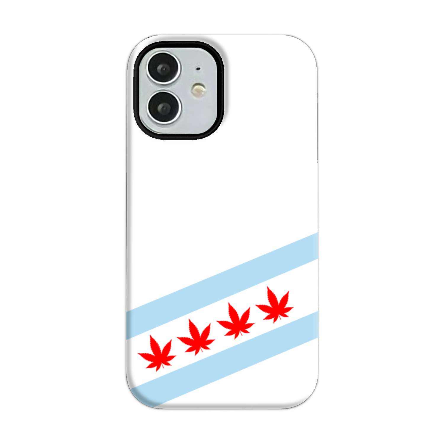 Chicago Flag Four Pot Leaf Tough Phone Case