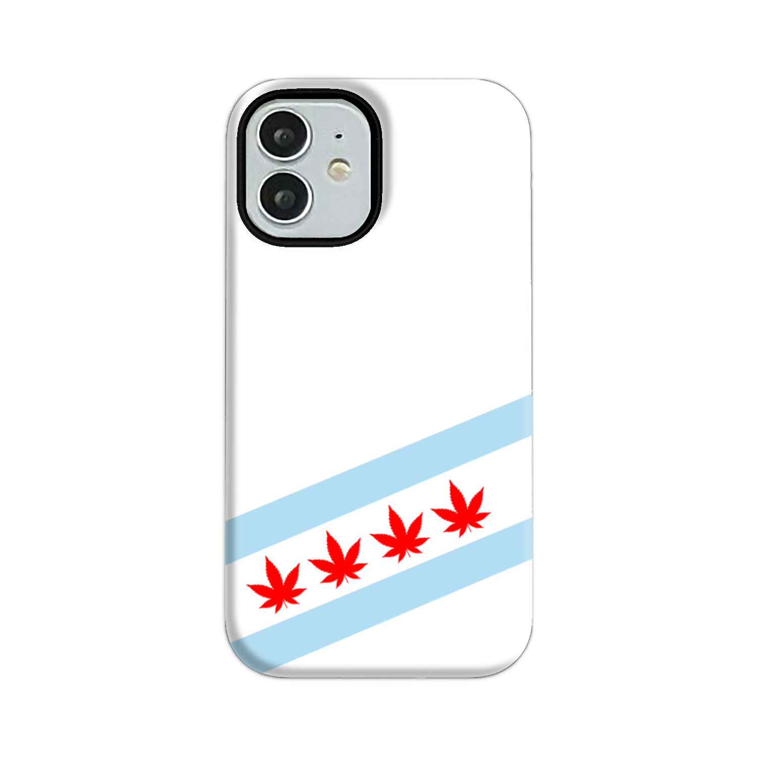 Chicago Flag Four Pot Leaf Tough Phone Case