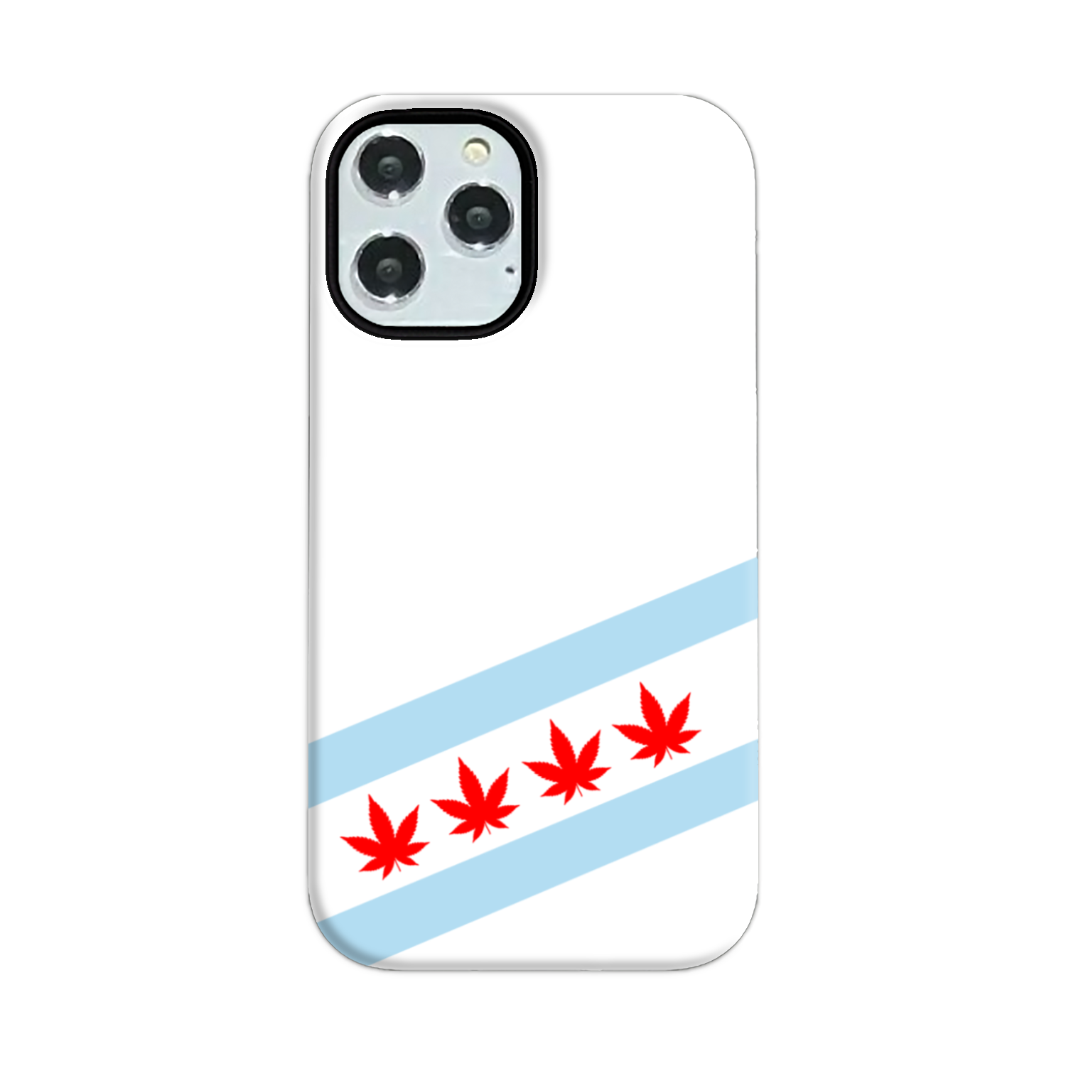 Chicago Flag Four Pot Leaf Tough Phone Case