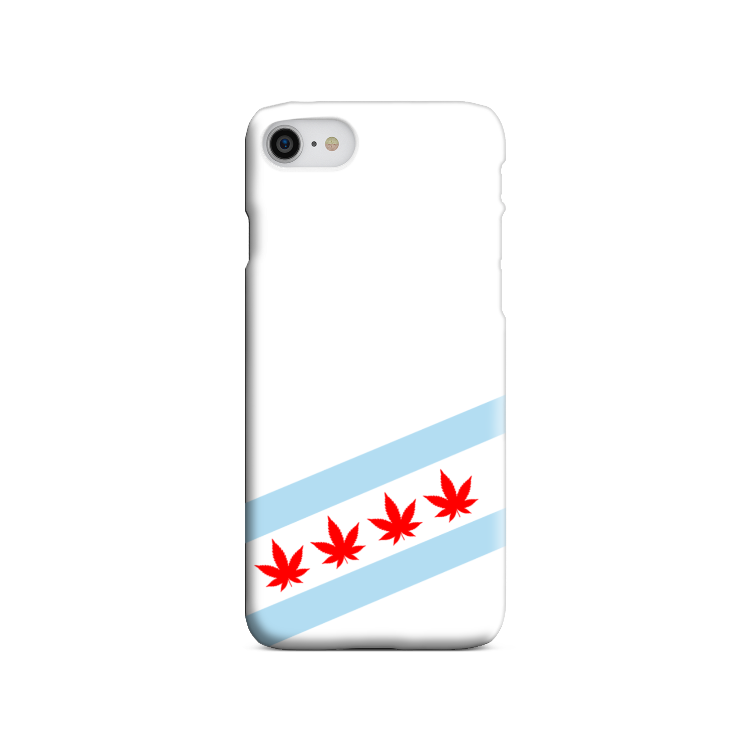 Chicago Flag Four Pot Leaf Tough Phone Case