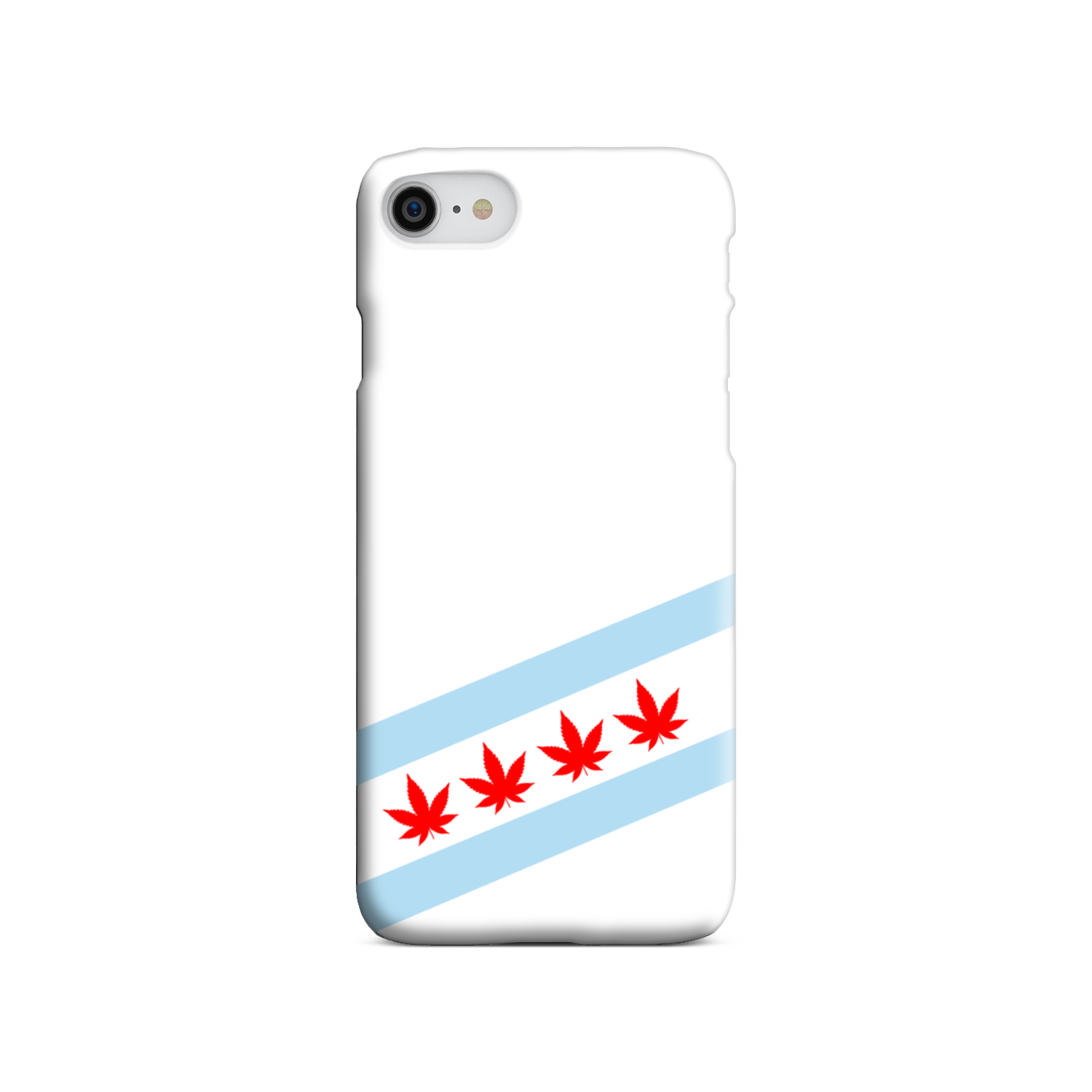 Chicago Flag Four Pot Leaf Tough Phone Case