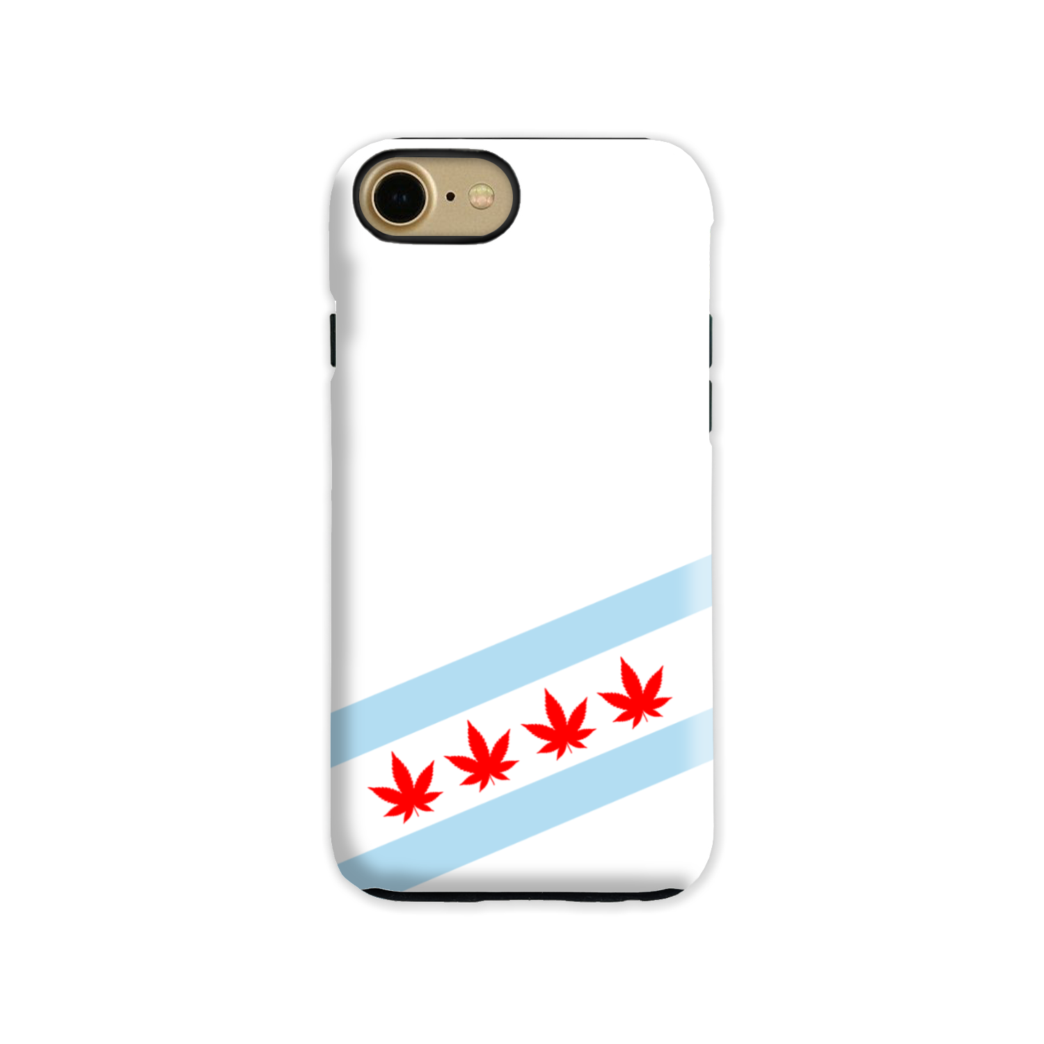 Chicago Flag Four Pot Leaf Tough Phone Case