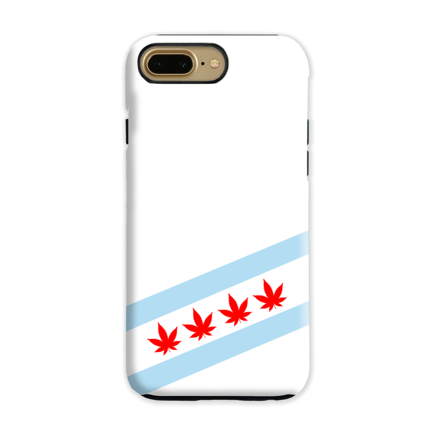 Chicago Flag Four Pot Leaf Tough Phone Case