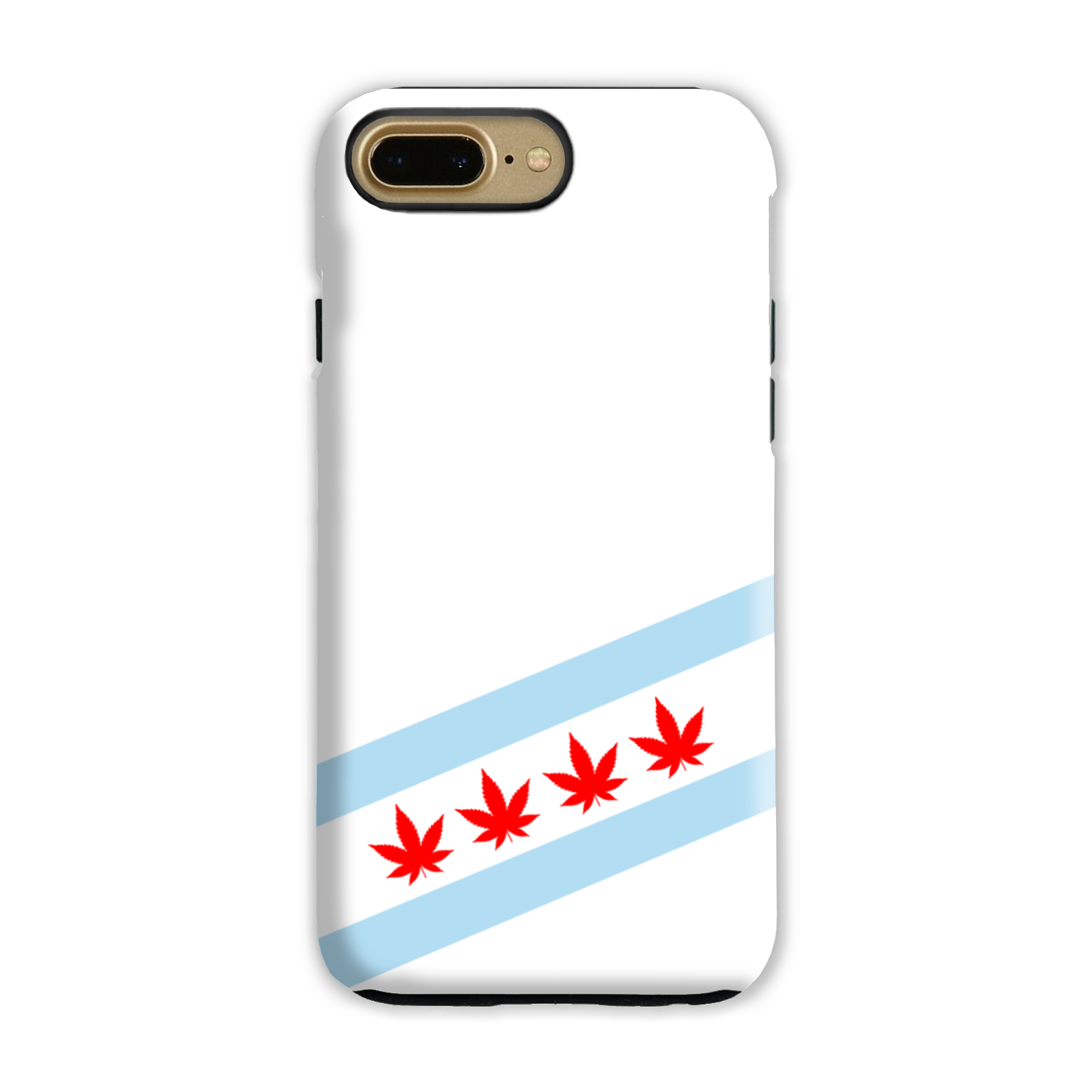 Chicago Flag Four Pot Leaf Tough Phone Case