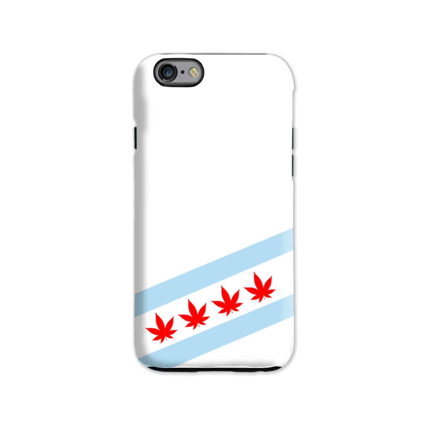 Chicago Flag Four Pot Leaf Tough Phone Case