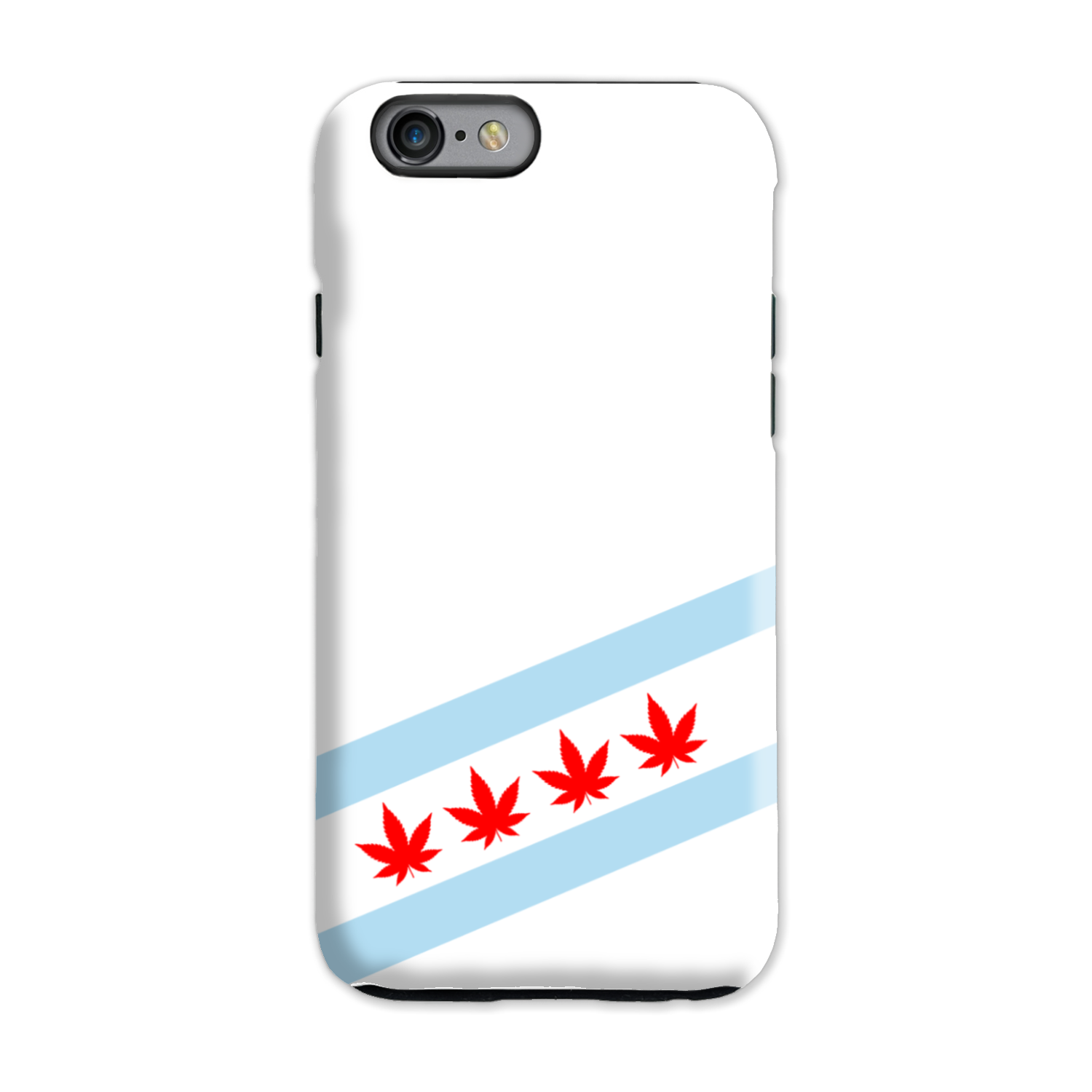 Chicago Flag Four Pot Leaf Tough Phone Case