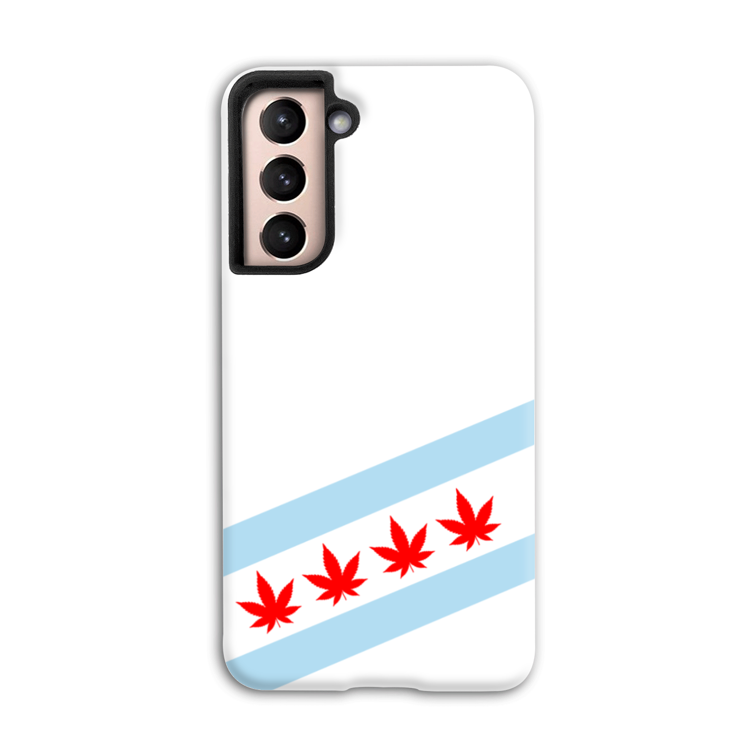 Chicago Flag Four Pot Leaf Tough Phone Case