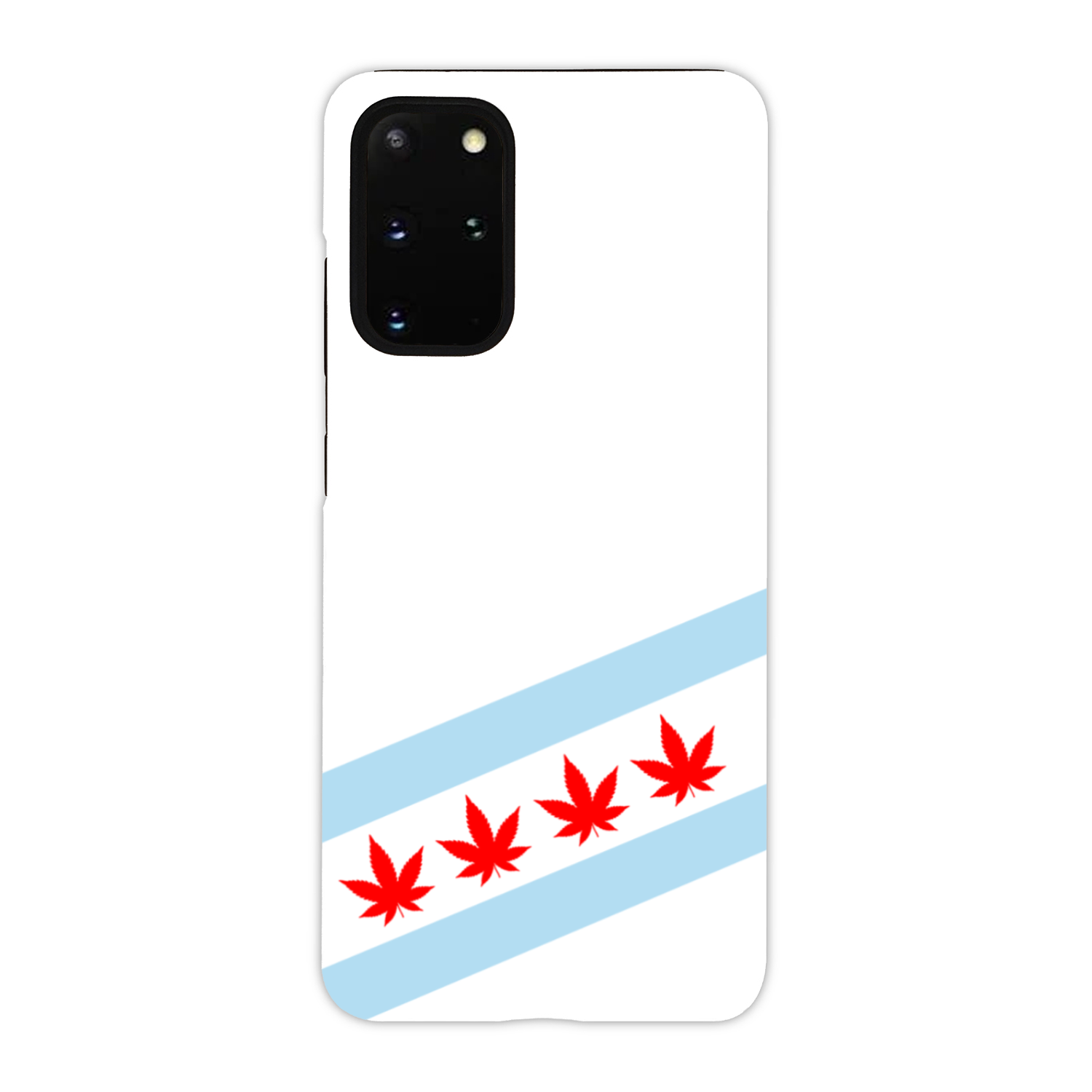 Chicago Flag Four Pot Leaf Tough Phone Case