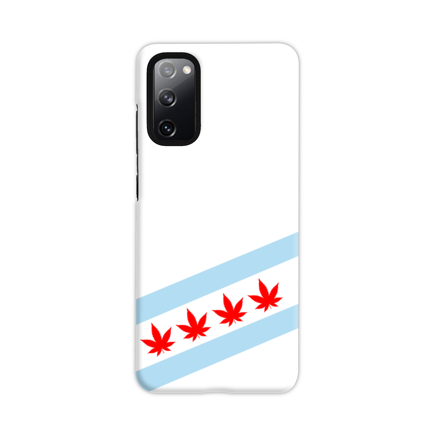 Chicago Flag Four Pot Leaf Tough Phone Case