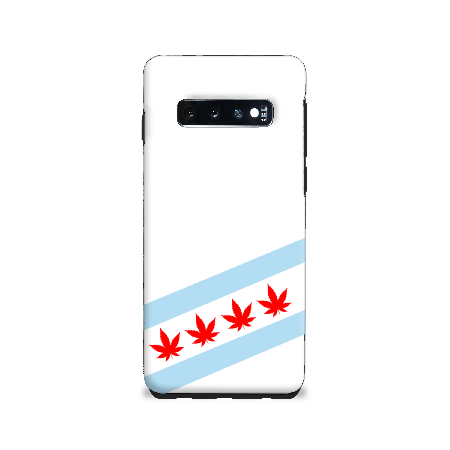 Chicago Flag Four Pot Leaf Tough Phone Case