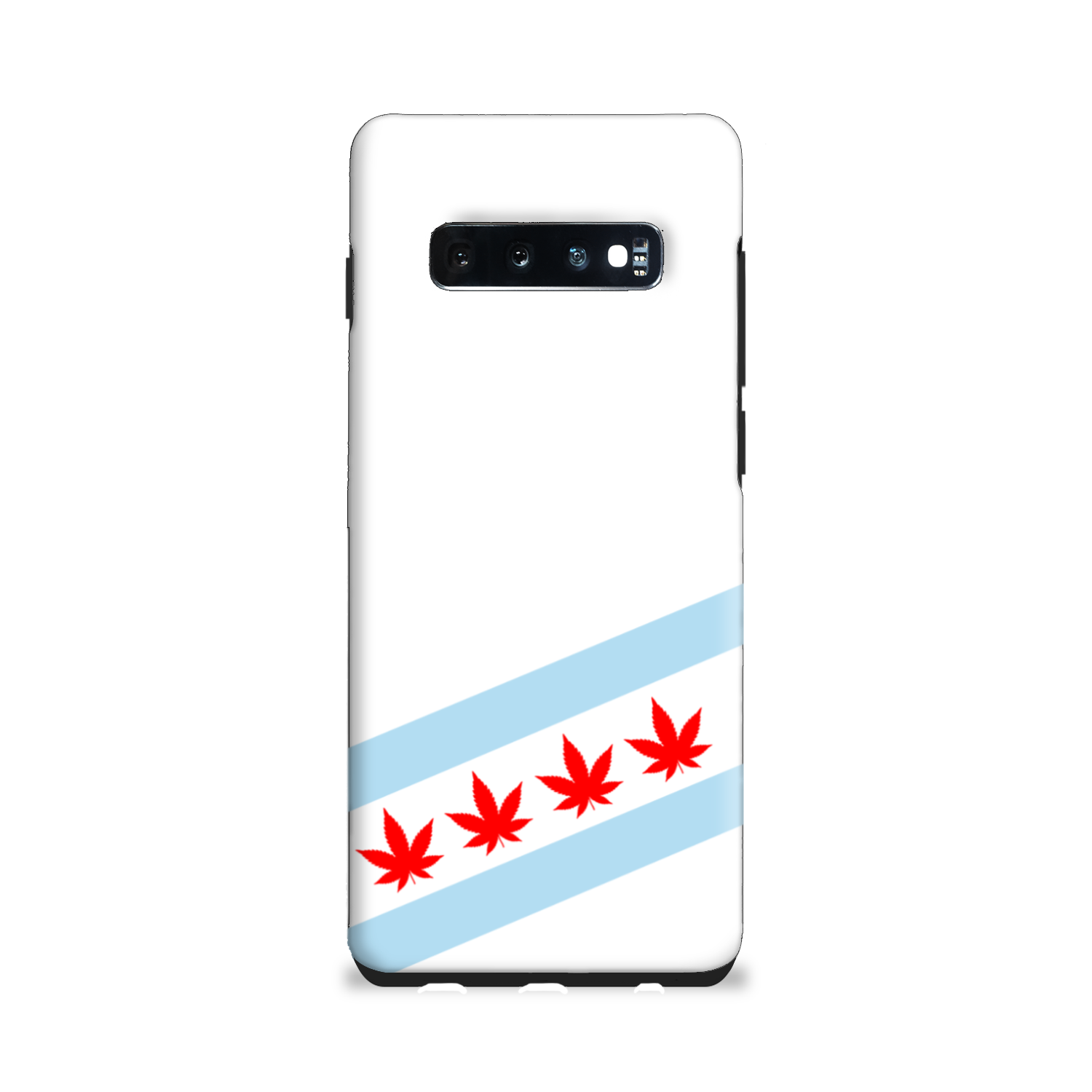 Chicago Flag Four Pot Leaf Tough Phone Case