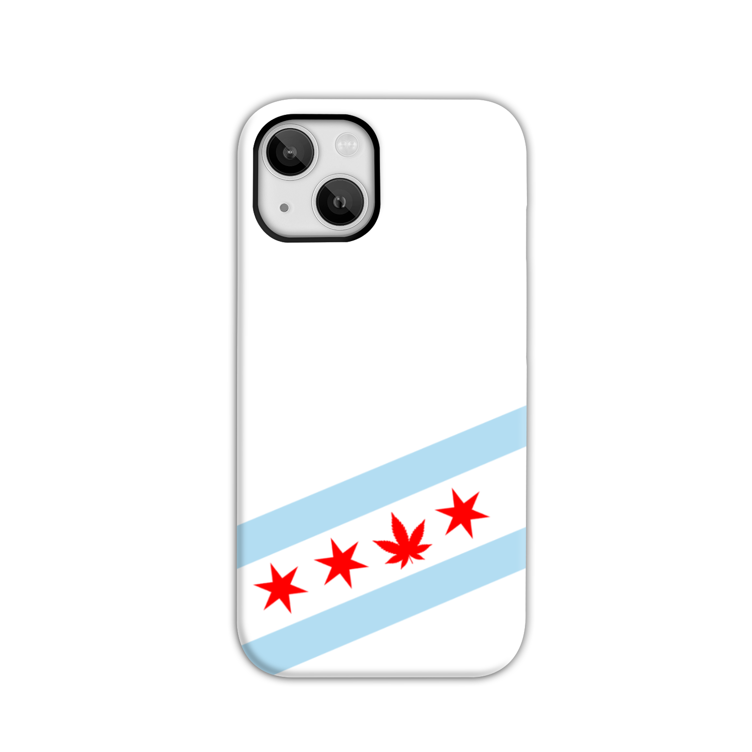 Chicago Flag Single Pot Leaf Tough Phone Case