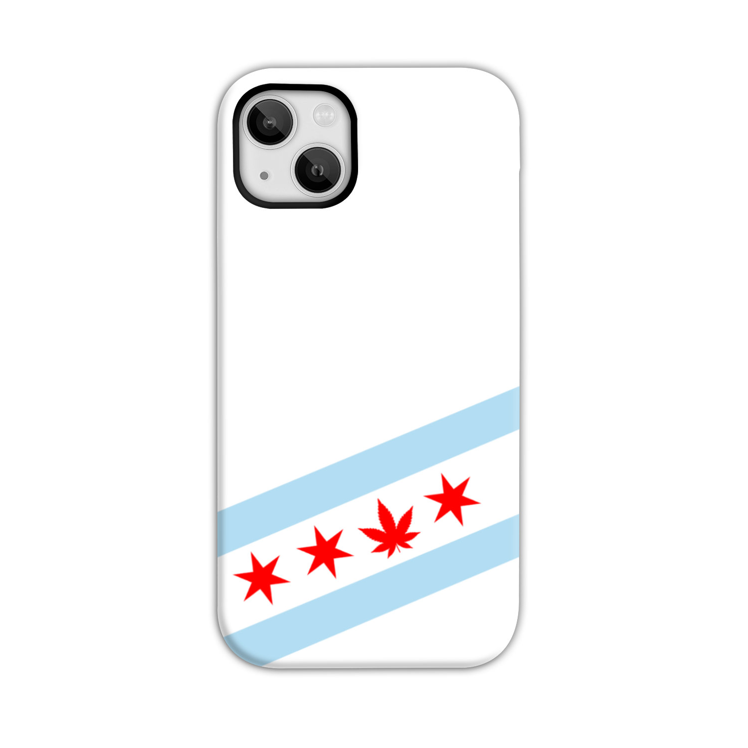 Chicago Flag Single Pot Leaf Tough Phone Case
