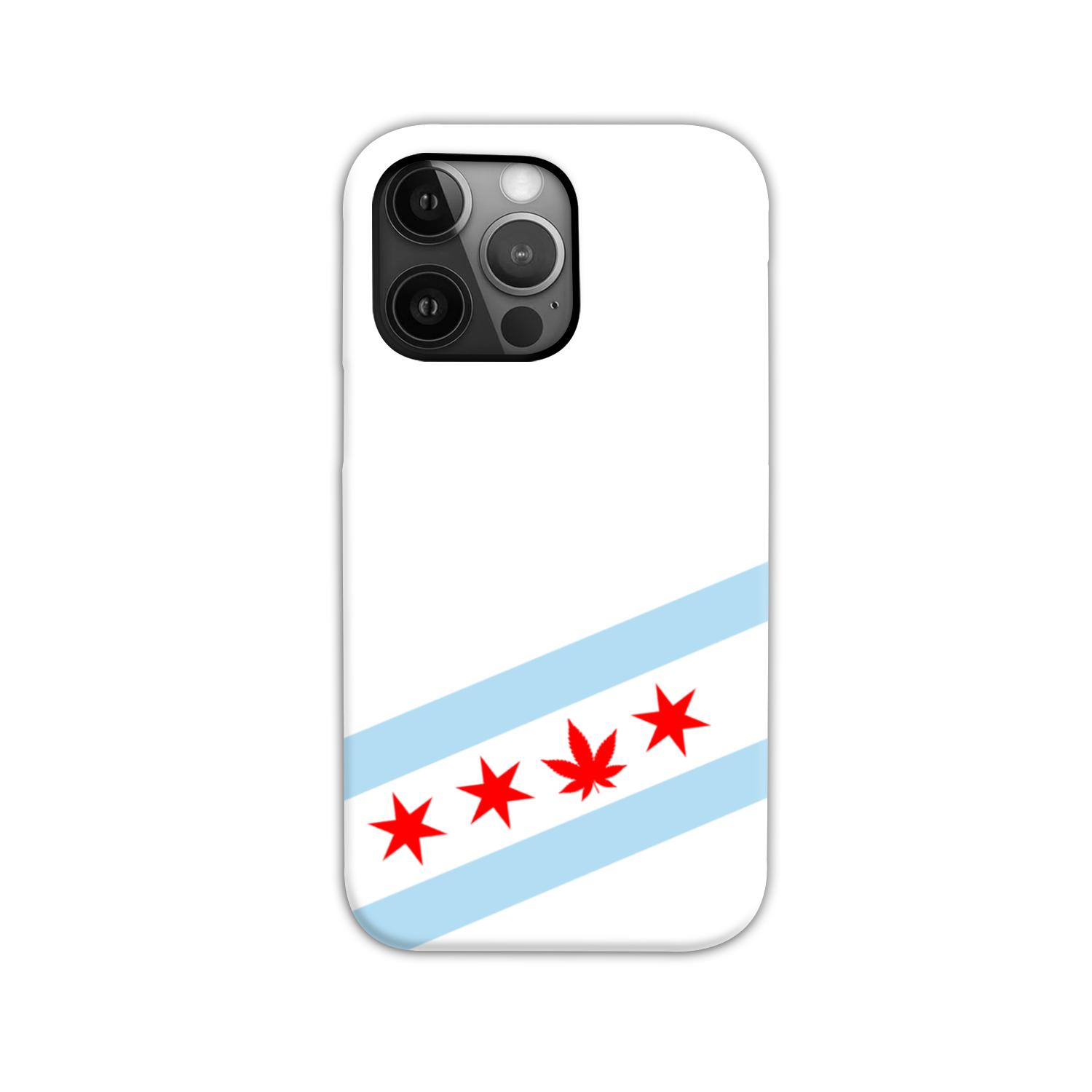 Chicago Flag Single Pot Leaf Tough Phone Case
