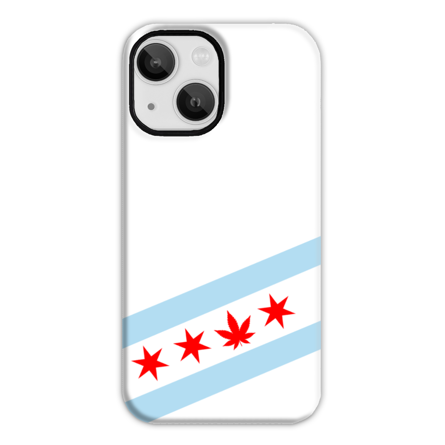 Chicago Flag Single Pot Leaf Tough Phone Case