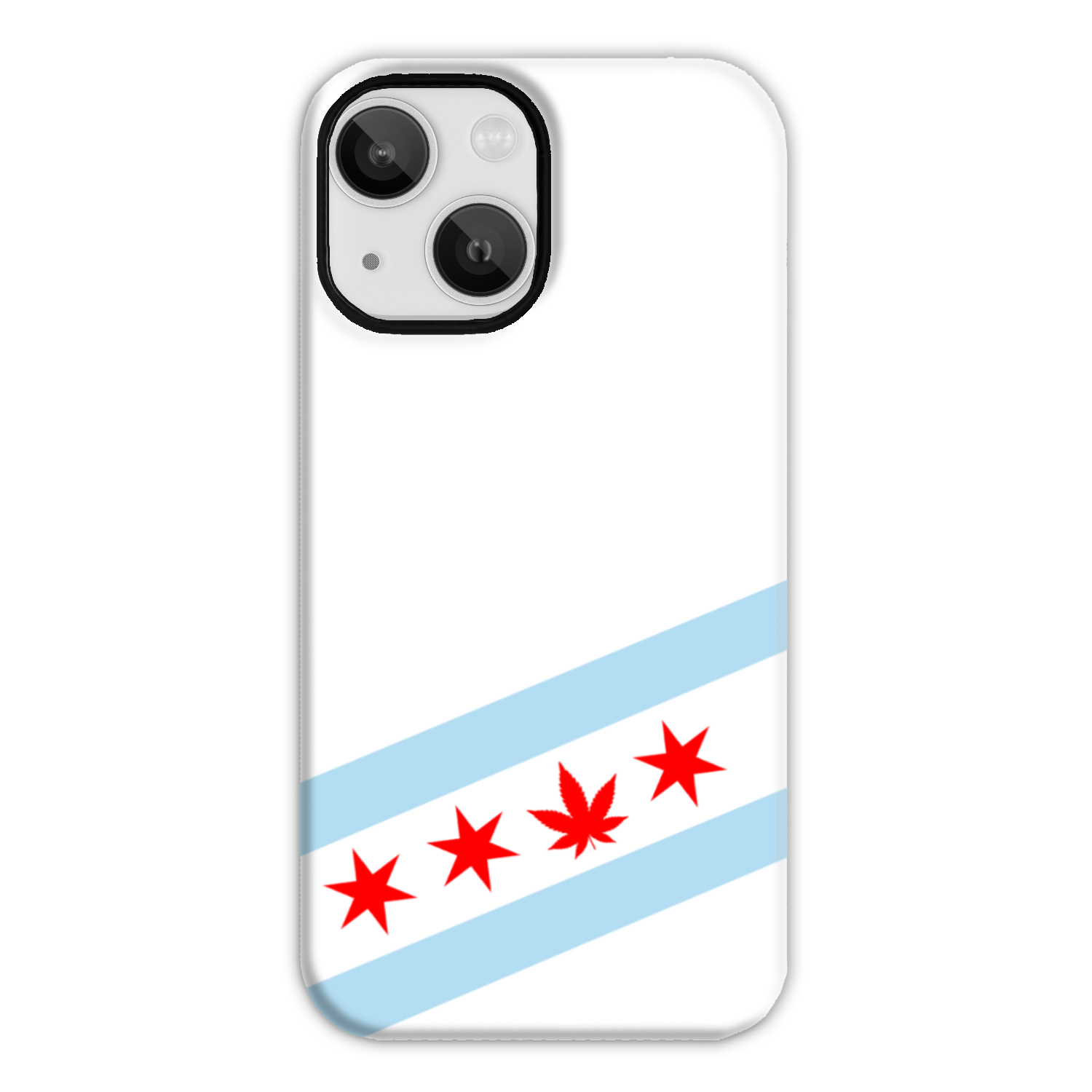 Chicago Flag Single Pot Leaf Tough Phone Case