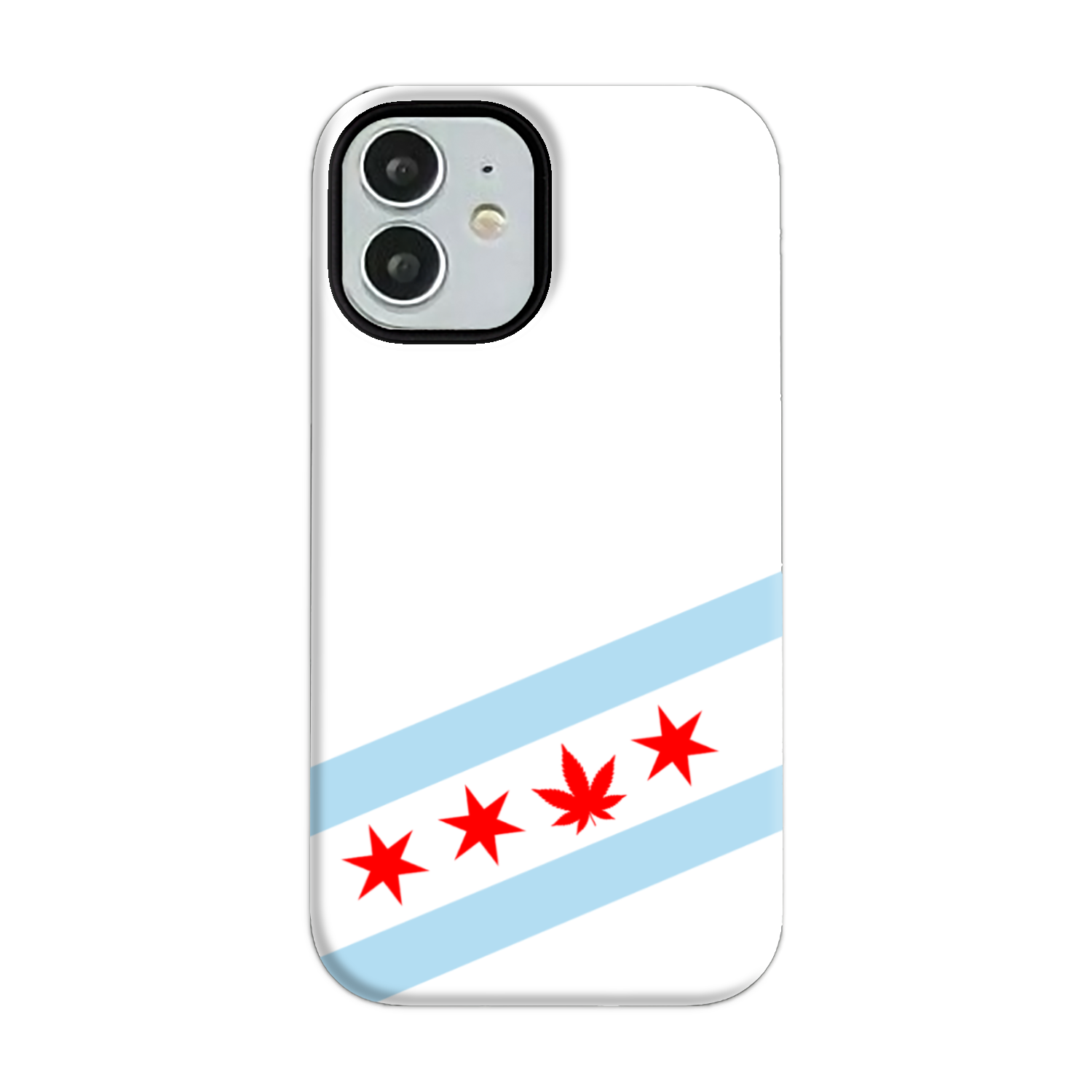 Chicago Flag Single Pot Leaf Tough Phone Case