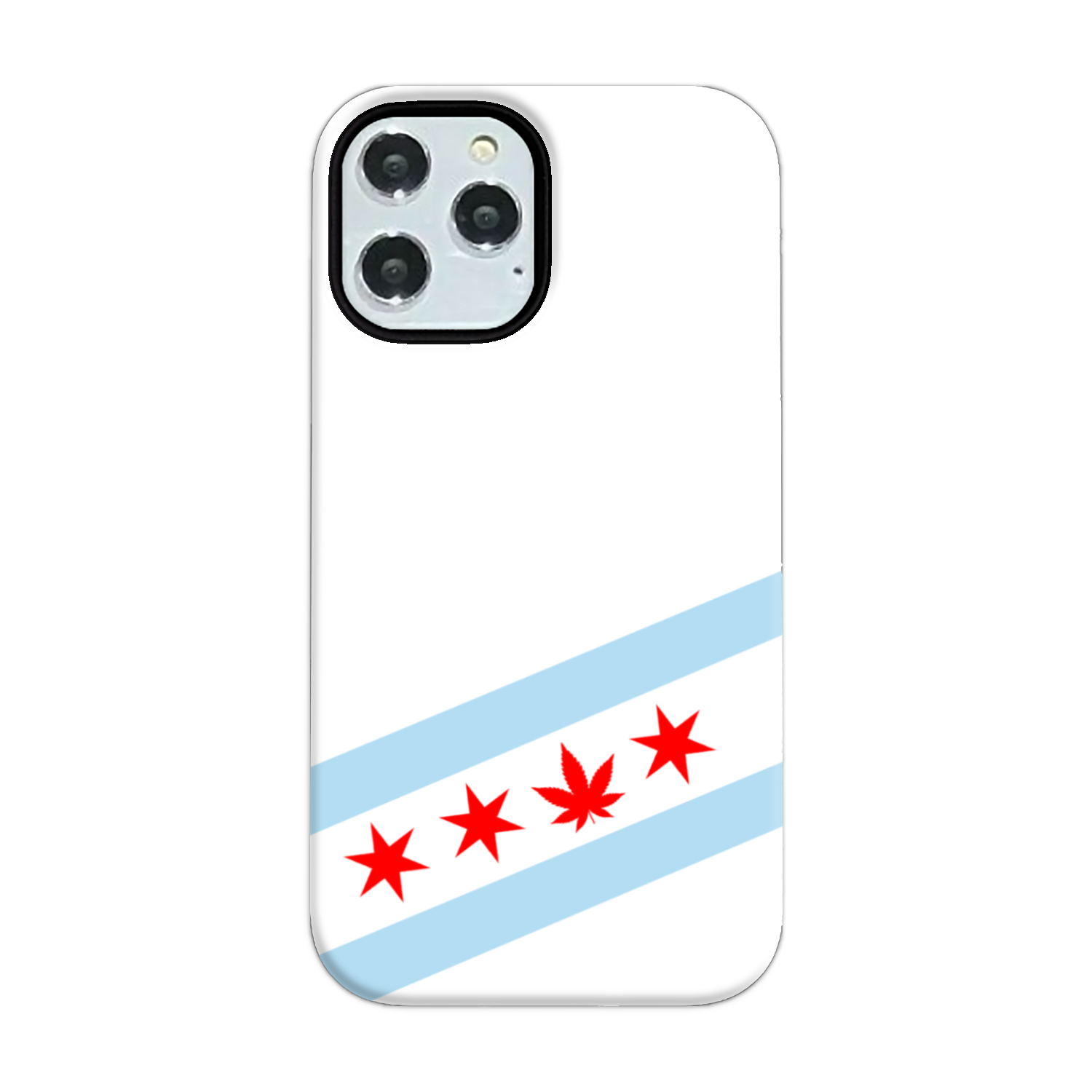 Chicago Flag Single Pot Leaf Tough Phone Case