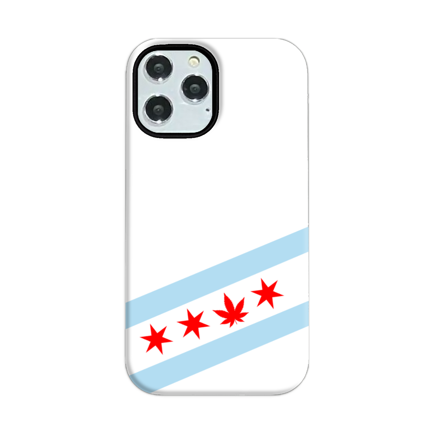 Chicago Flag Single Pot Leaf Tough Phone Case