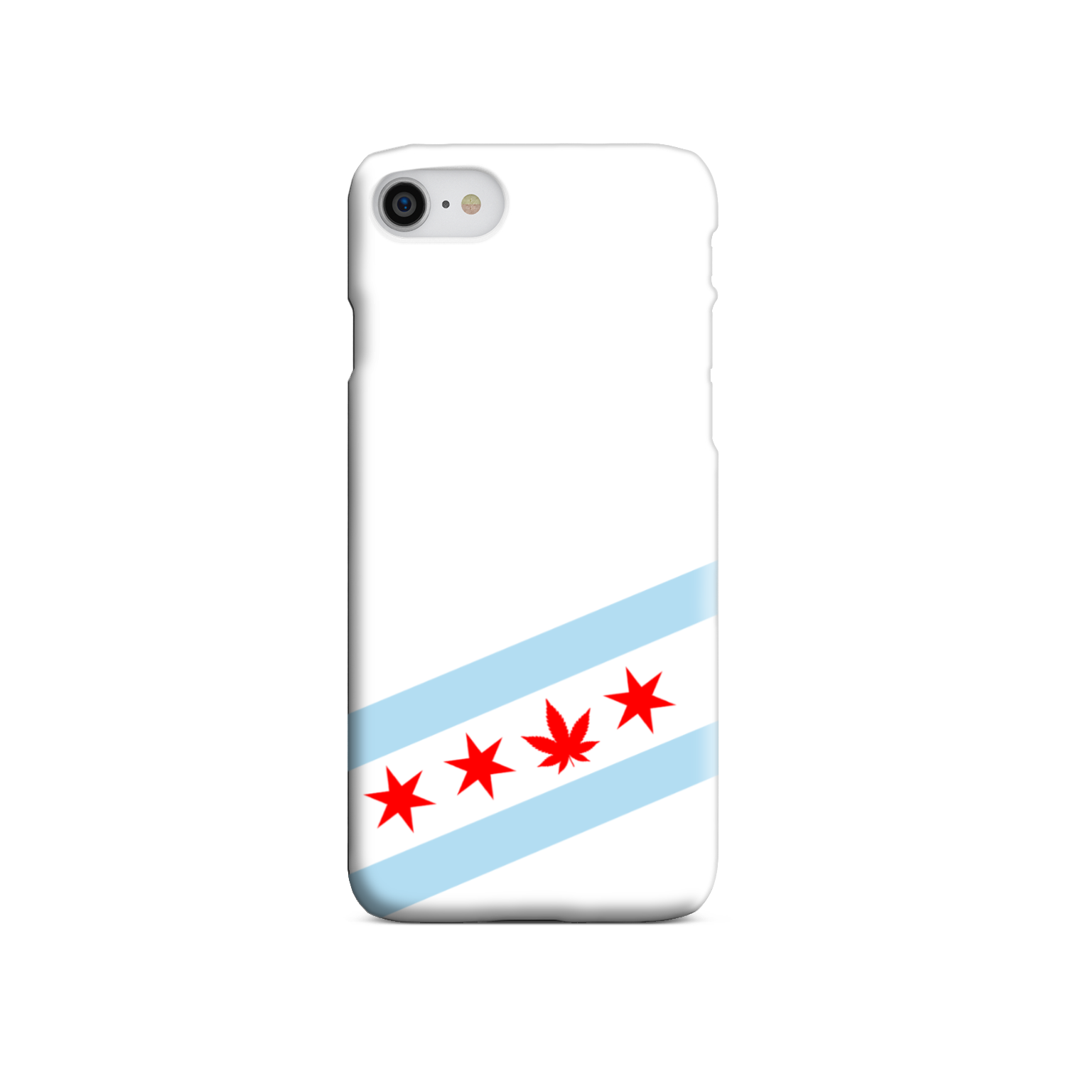 Chicago Flag Single Pot Leaf Tough Phone Case