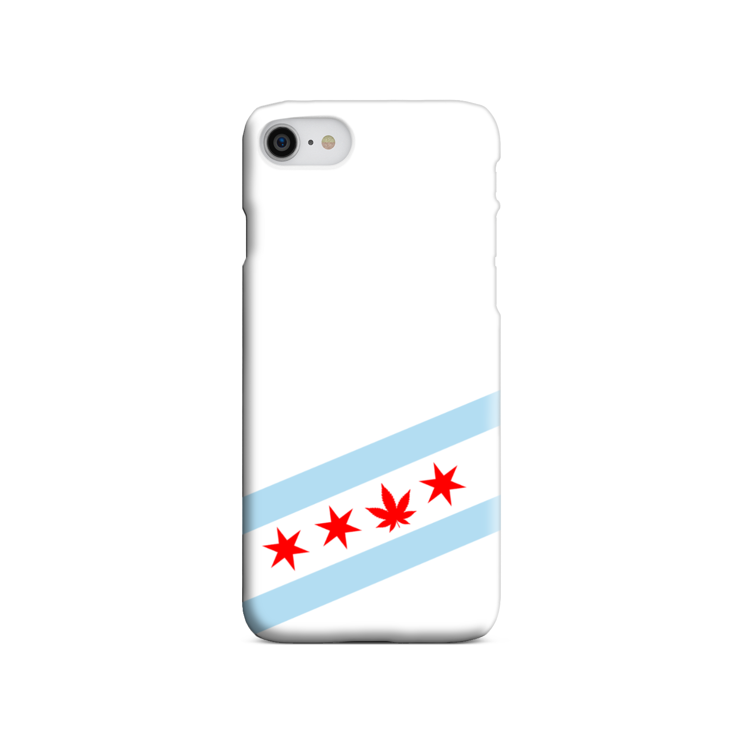 Chicago Flag Single Pot Leaf Tough Phone Case