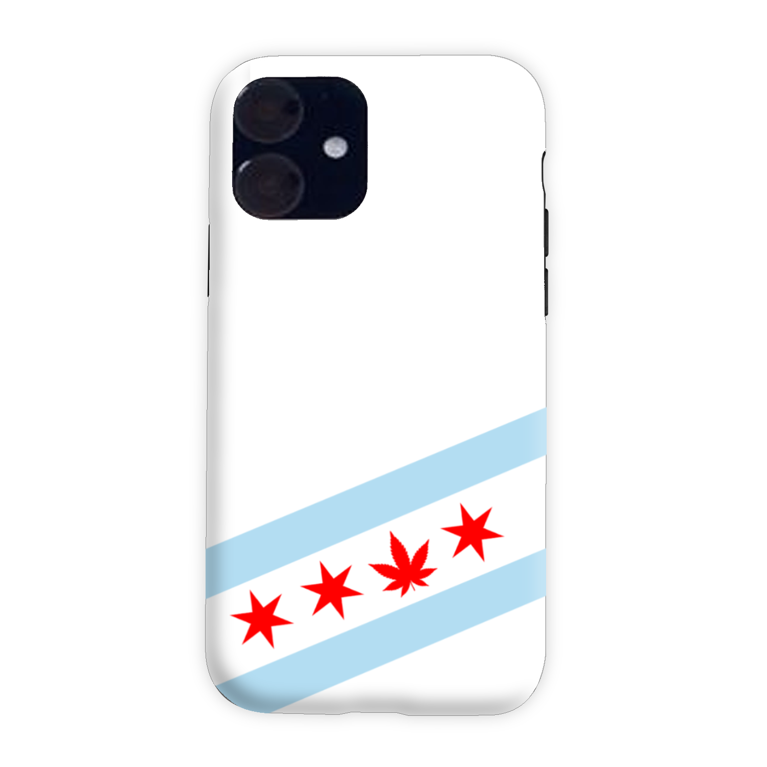 Chicago Flag Single Pot Leaf Tough Phone Case