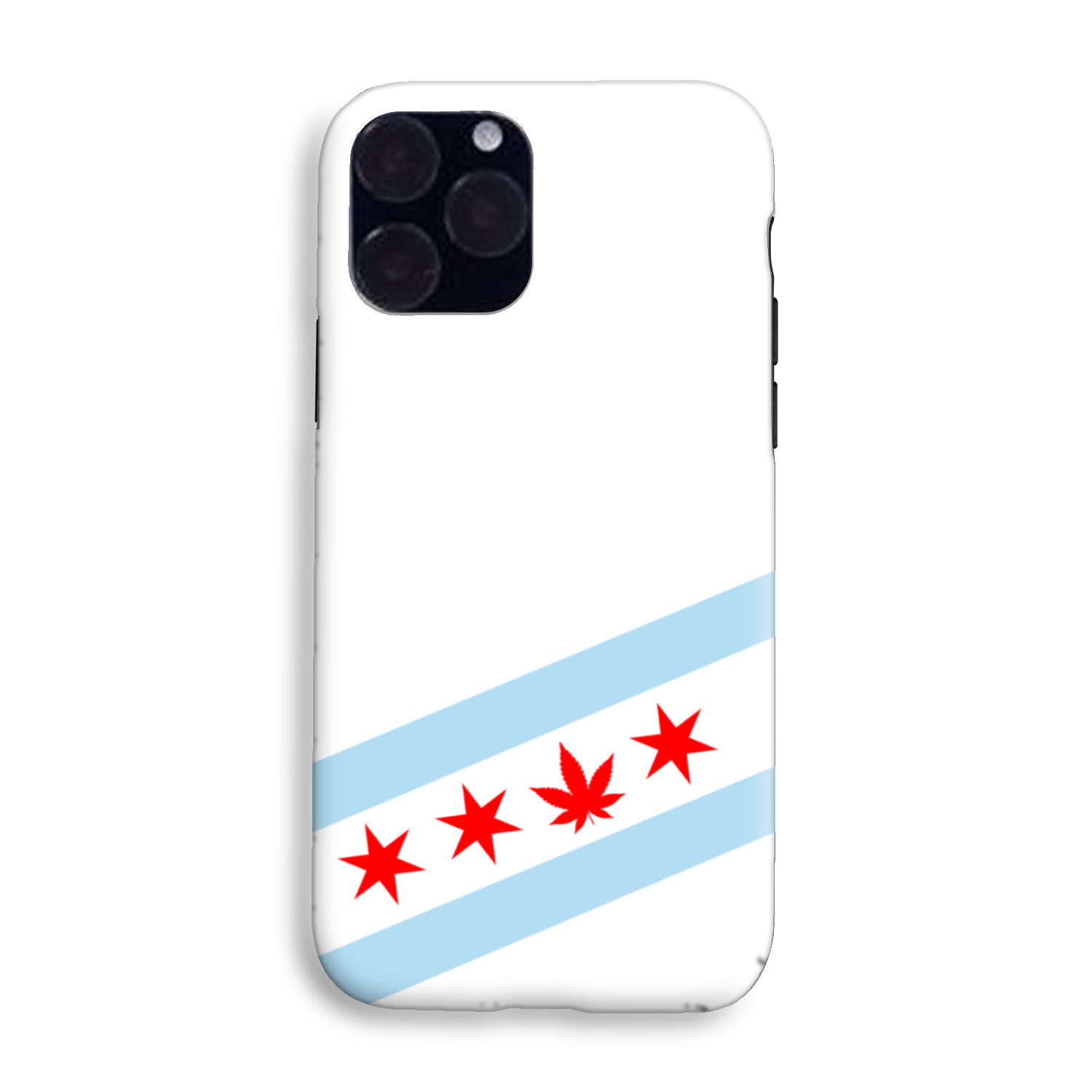 Chicago Flag Single Pot Leaf Tough Phone Case