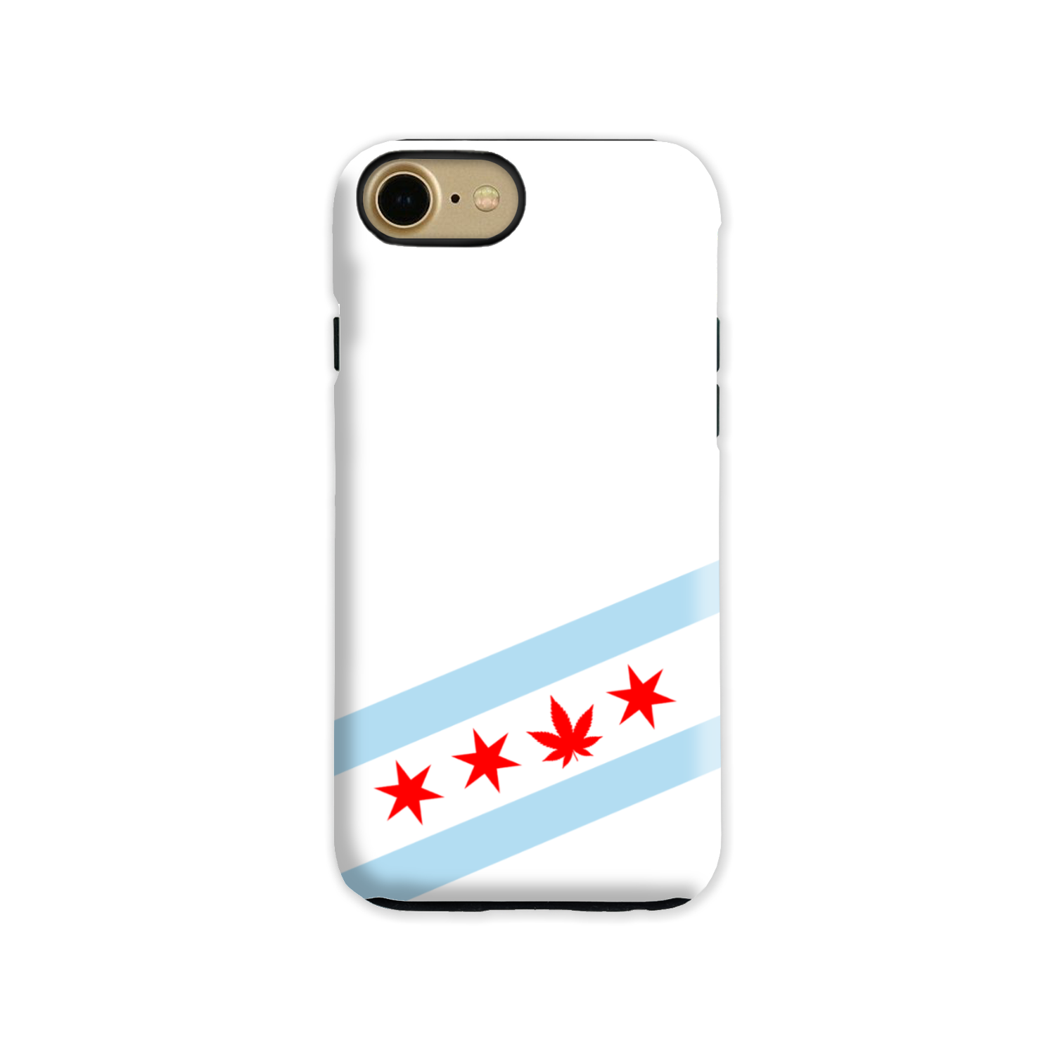 Chicago Flag Single Pot Leaf Tough Phone Case