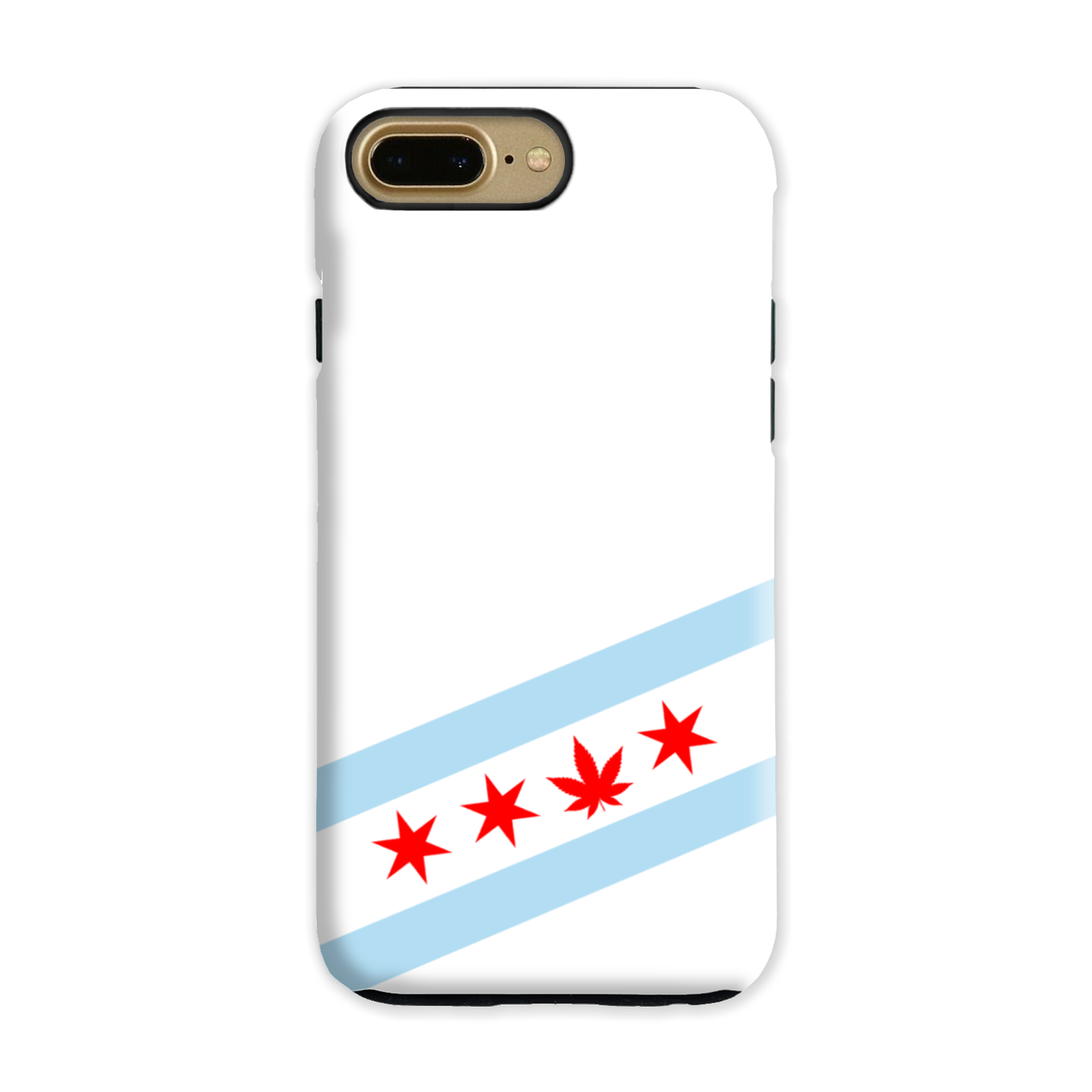 Chicago Flag Single Pot Leaf Tough Phone Case