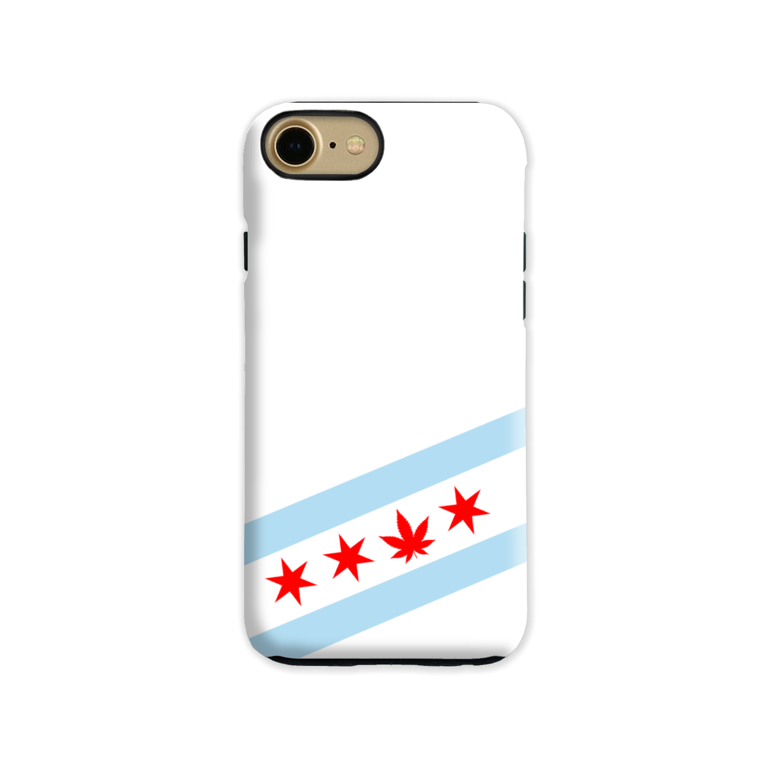 Chicago Flag Single Pot Leaf Tough Phone Case