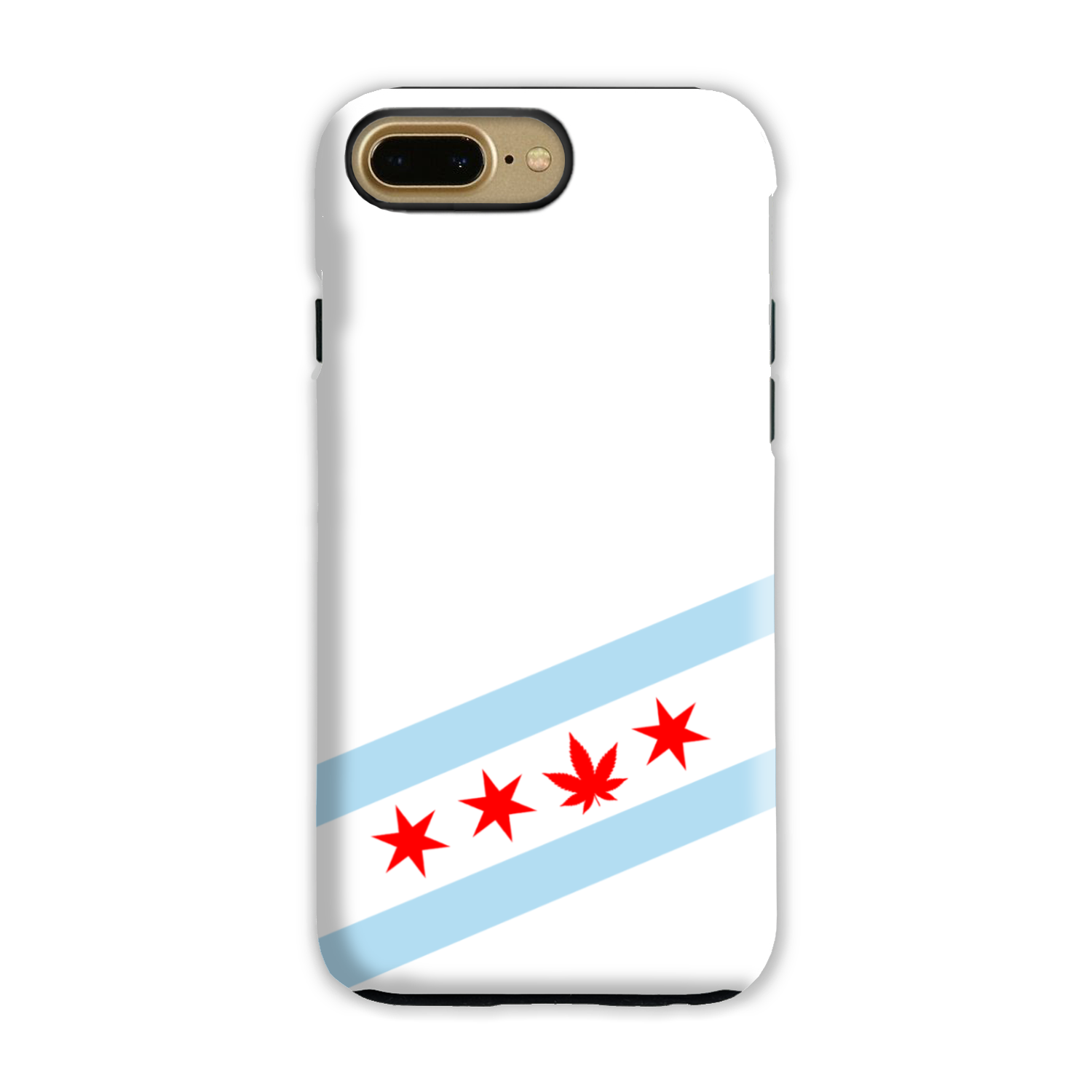 Chicago Flag Single Pot Leaf Tough Phone Case