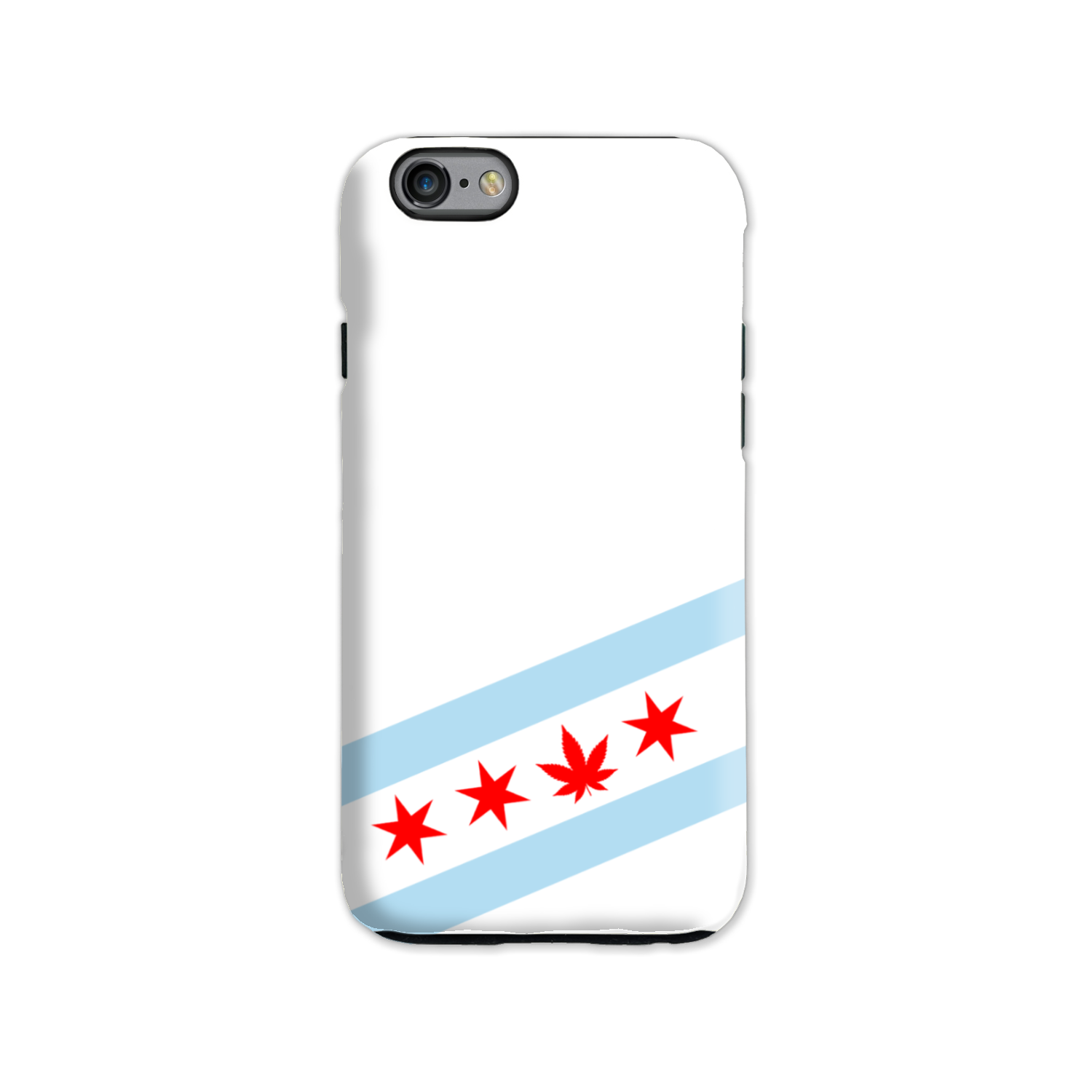 Chicago Flag Single Pot Leaf Tough Phone Case